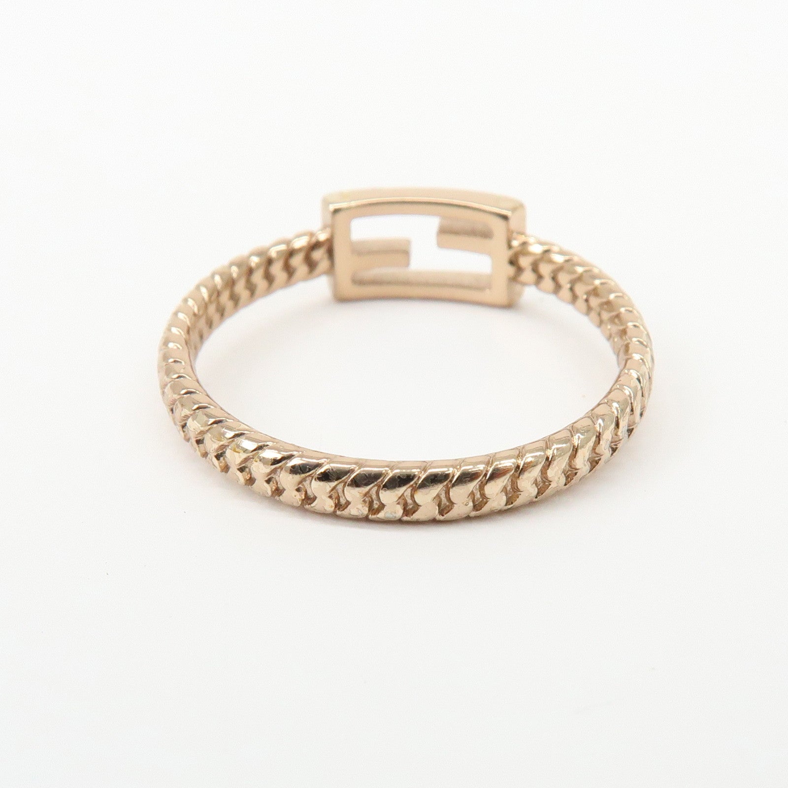 FENDI Baguette Ring M Metal Ring Gold 1A2621