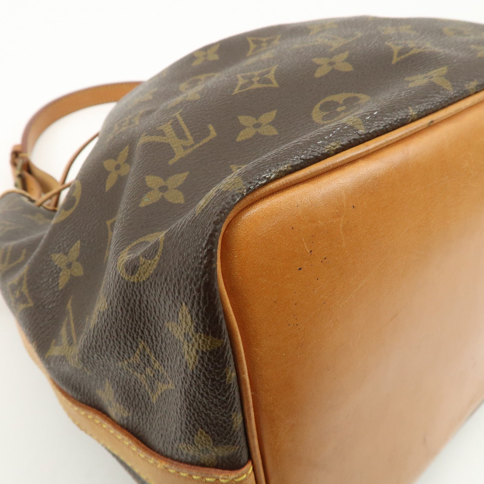 Louis Vuitton Monogram Canvas Petit Noe Shoulder Bag Brown M42226