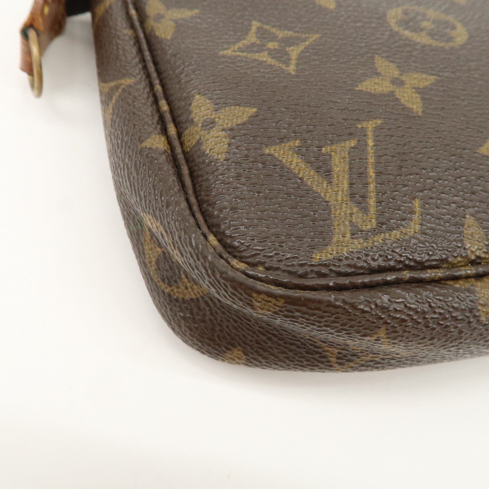Louis Vuitton Monogram Pochette Accessoires Hand Bag Brown M51980