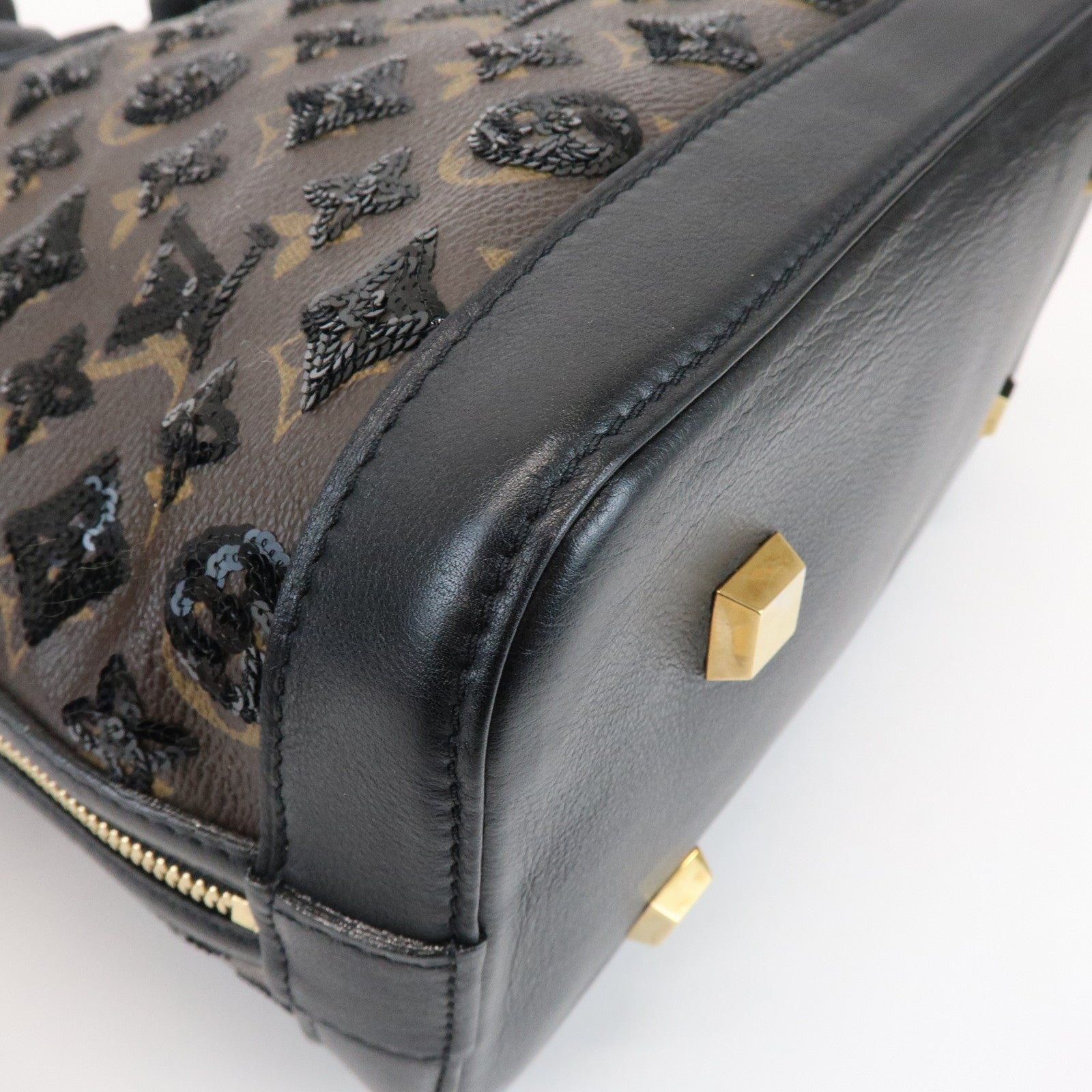 Louis Vuitton Monogram Eclipse Alma Hand Bag Noir M40246