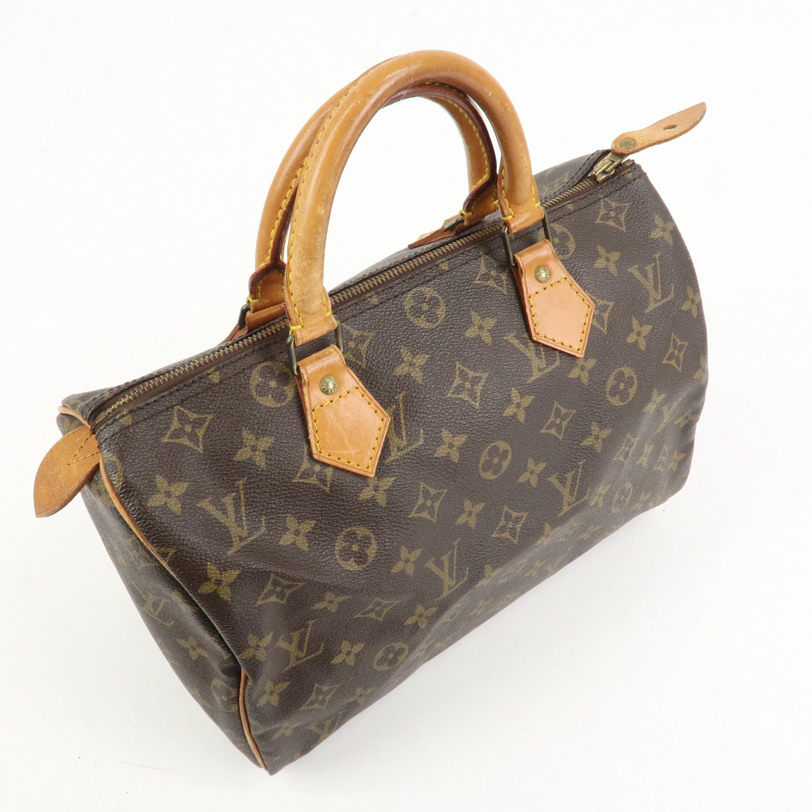 Louis Vuitton Monogram Speedy 30 Boston Bag Hand Bag Brown M41526