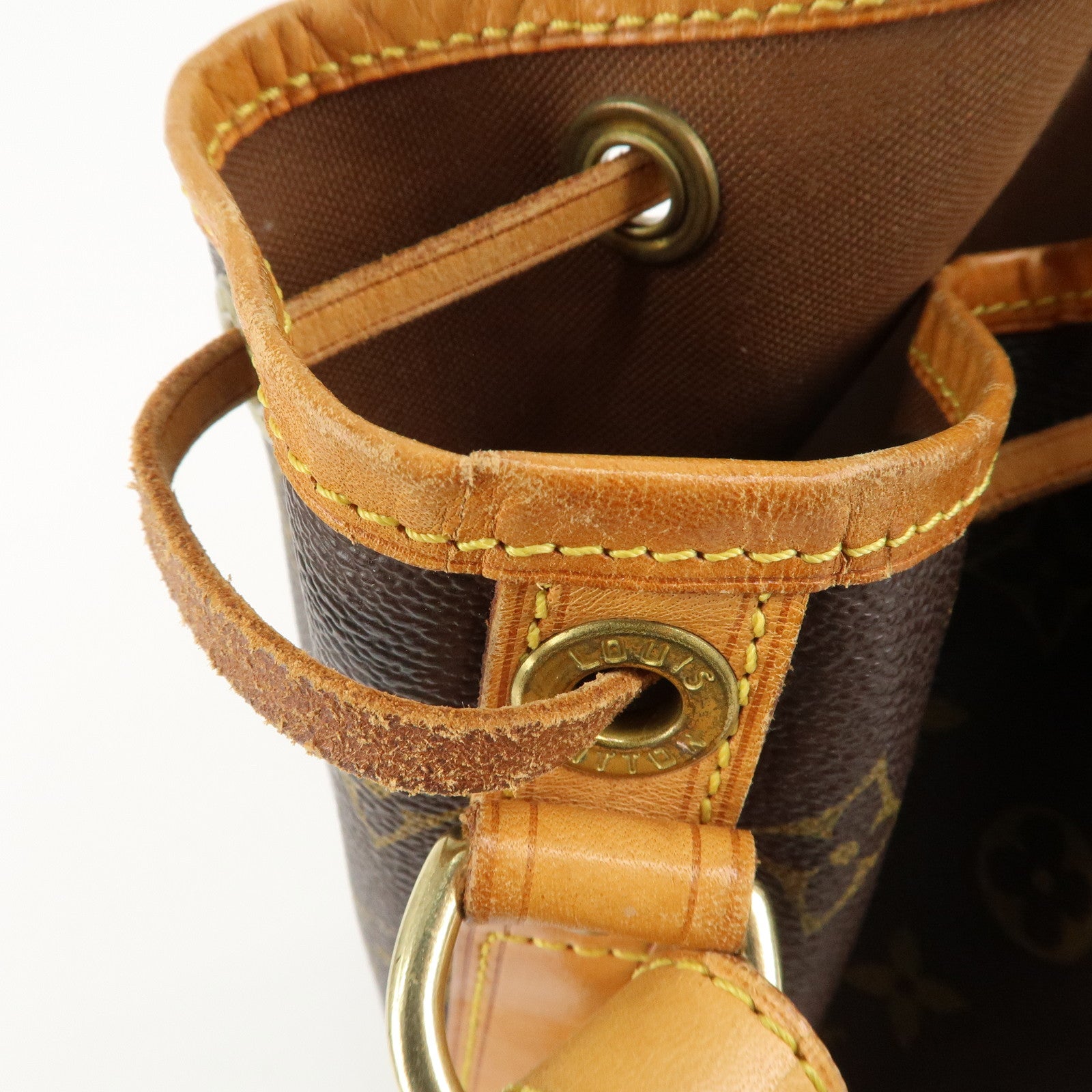 Louis Vuitton Monogram Petit Noe Shoulder Bag Brown M42226 Used