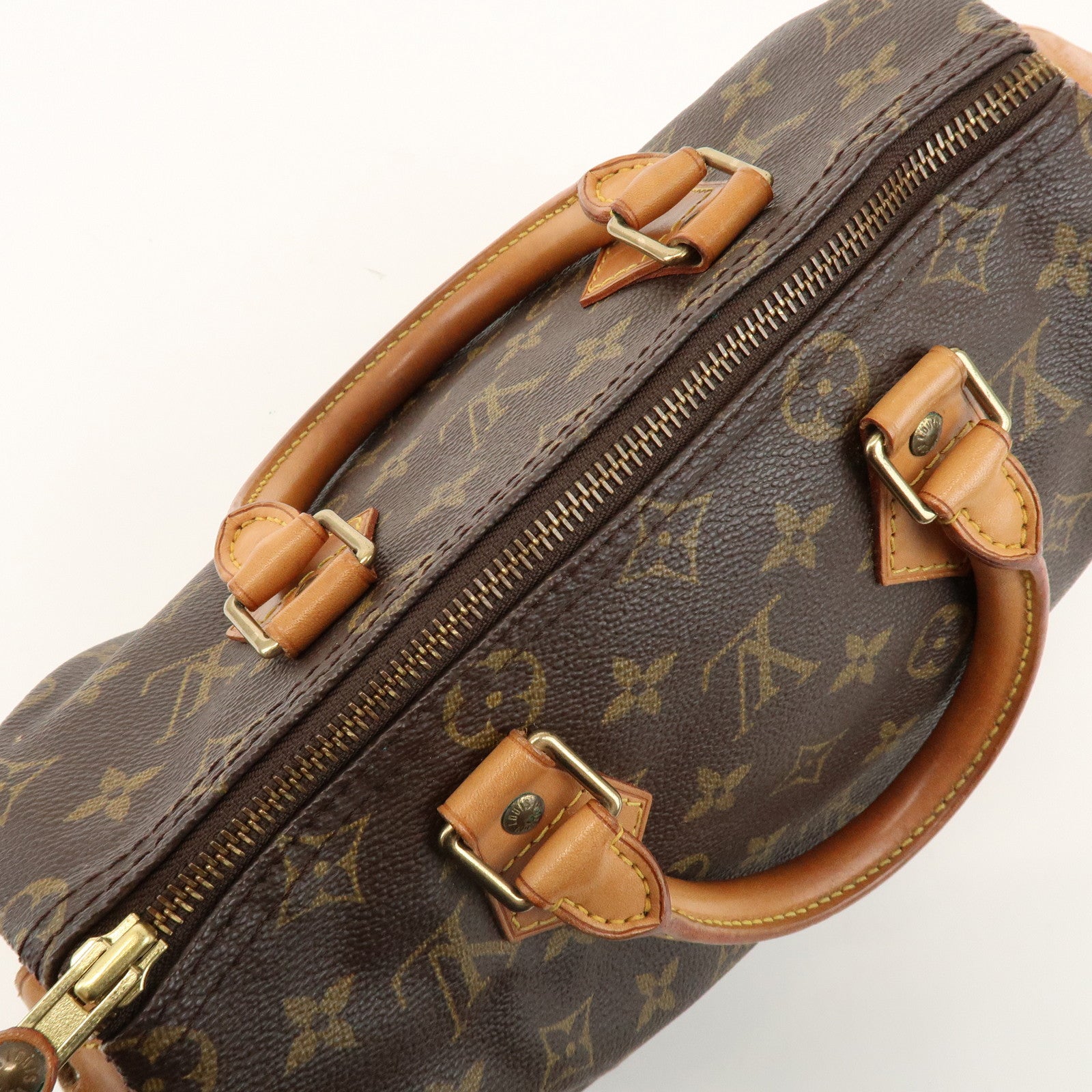 Louis Vuitton Monogram Speedy 25 Boston Bag Hand Bag Brown M41528