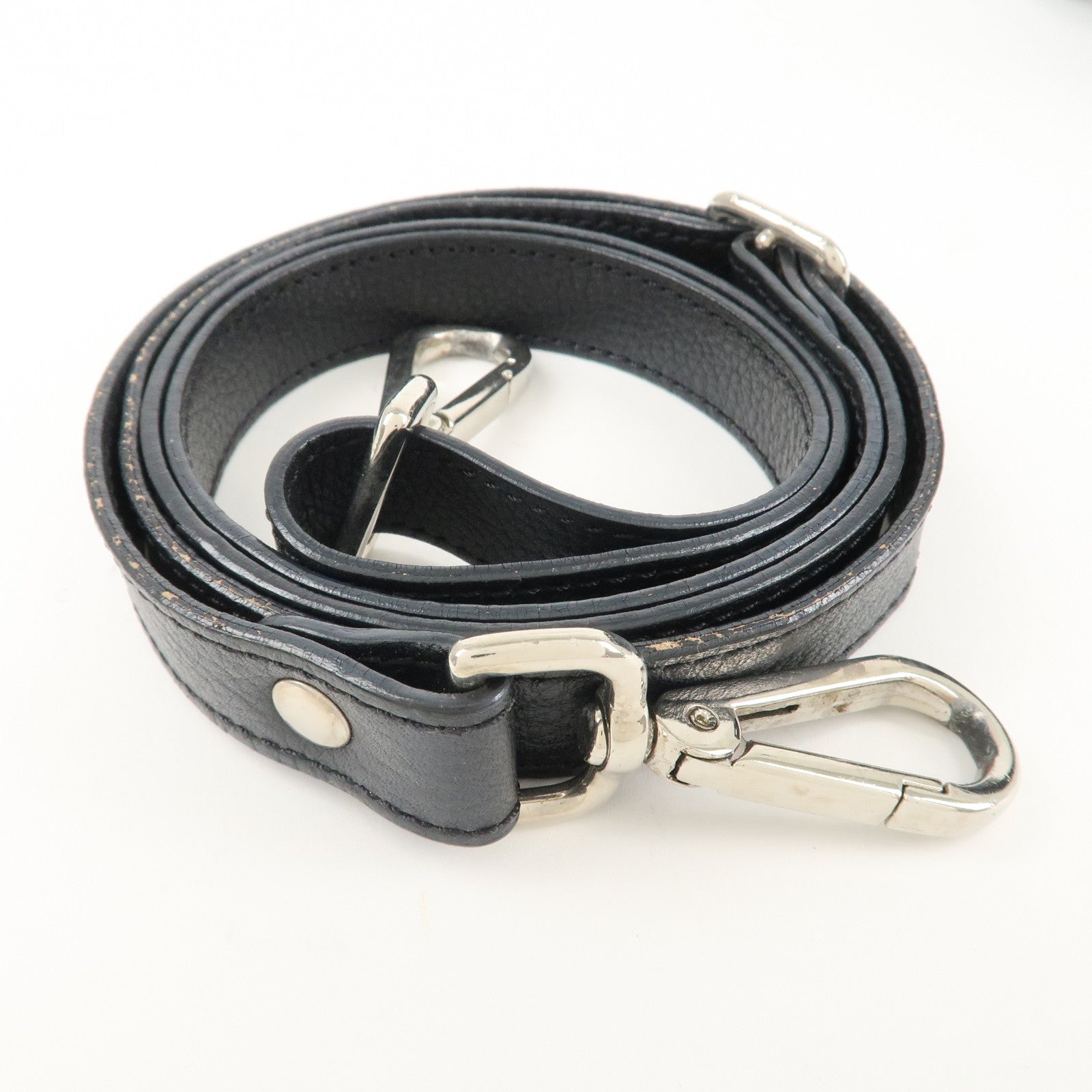 JIMMY CHOO Rosalie 2Way Leather Hand Bag Shoulder Bag Black Used