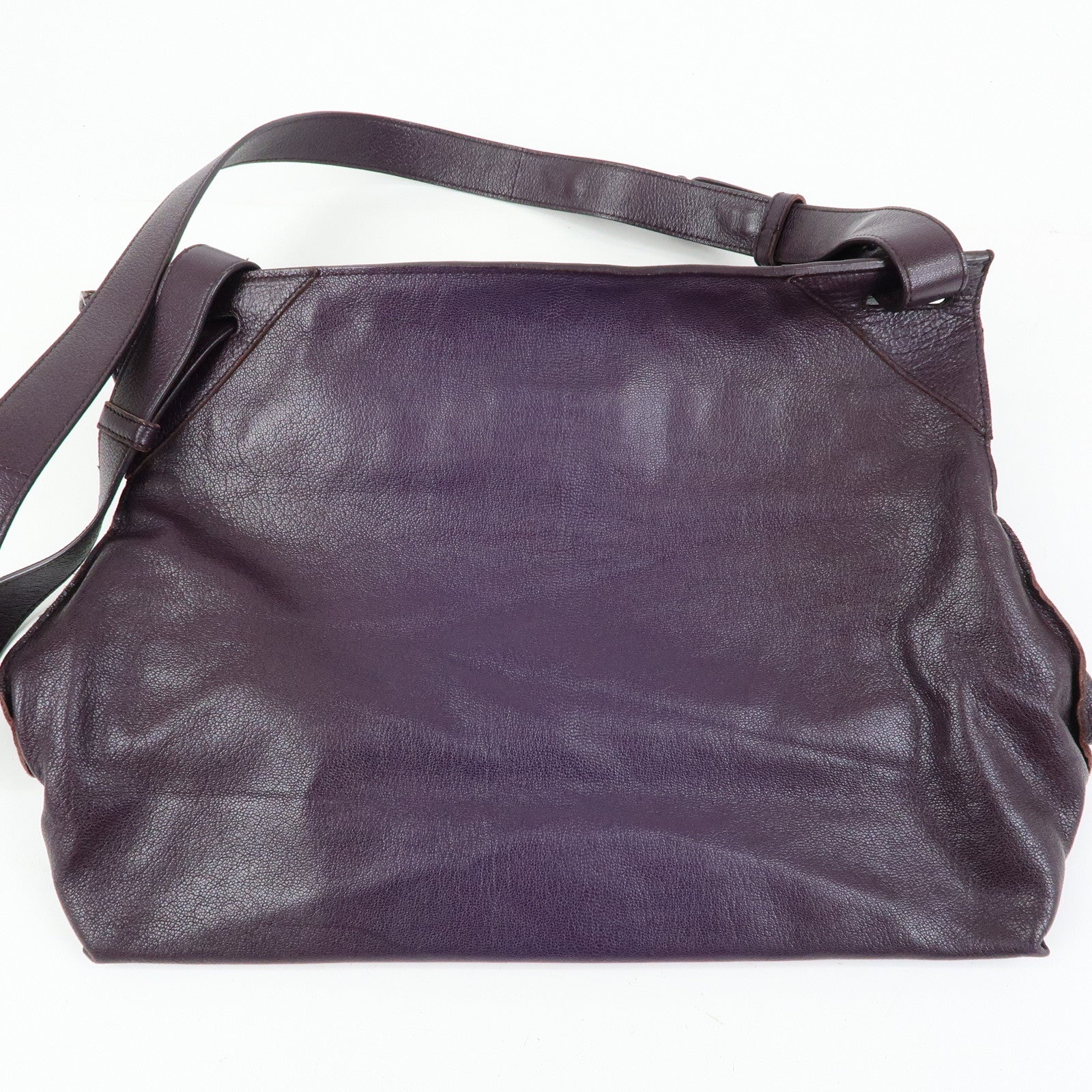 BOTTEGA VENETA Intrecciato Leather Shoulder Crossbody Bag Purple