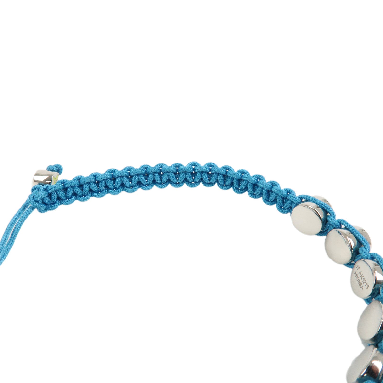 Louis Vuitton Nylon Metal Colors Bracelet Blue M1088A
