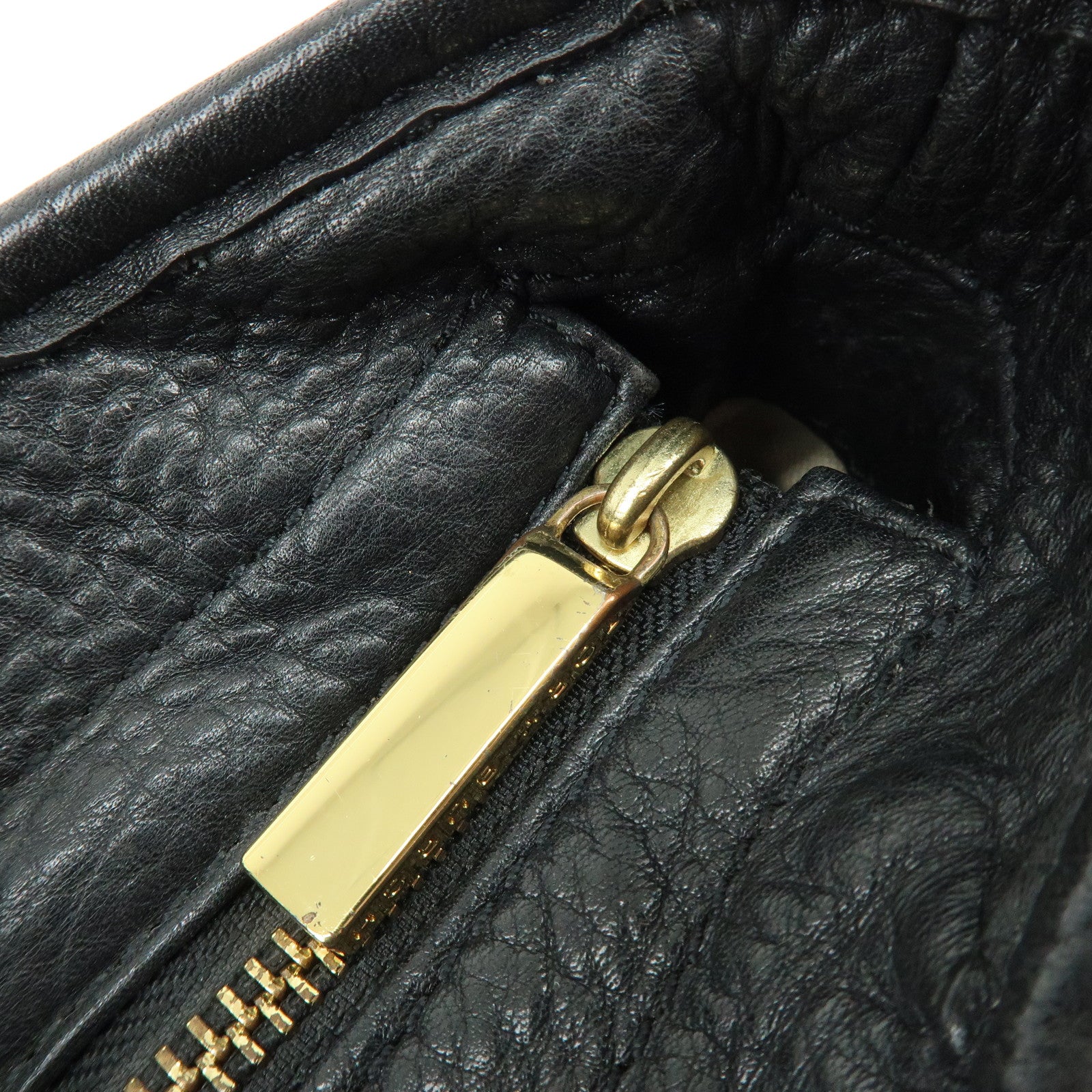 TORY BURCH Double T Leather 2Way Bag Hand Bag Shoulder Bag Black