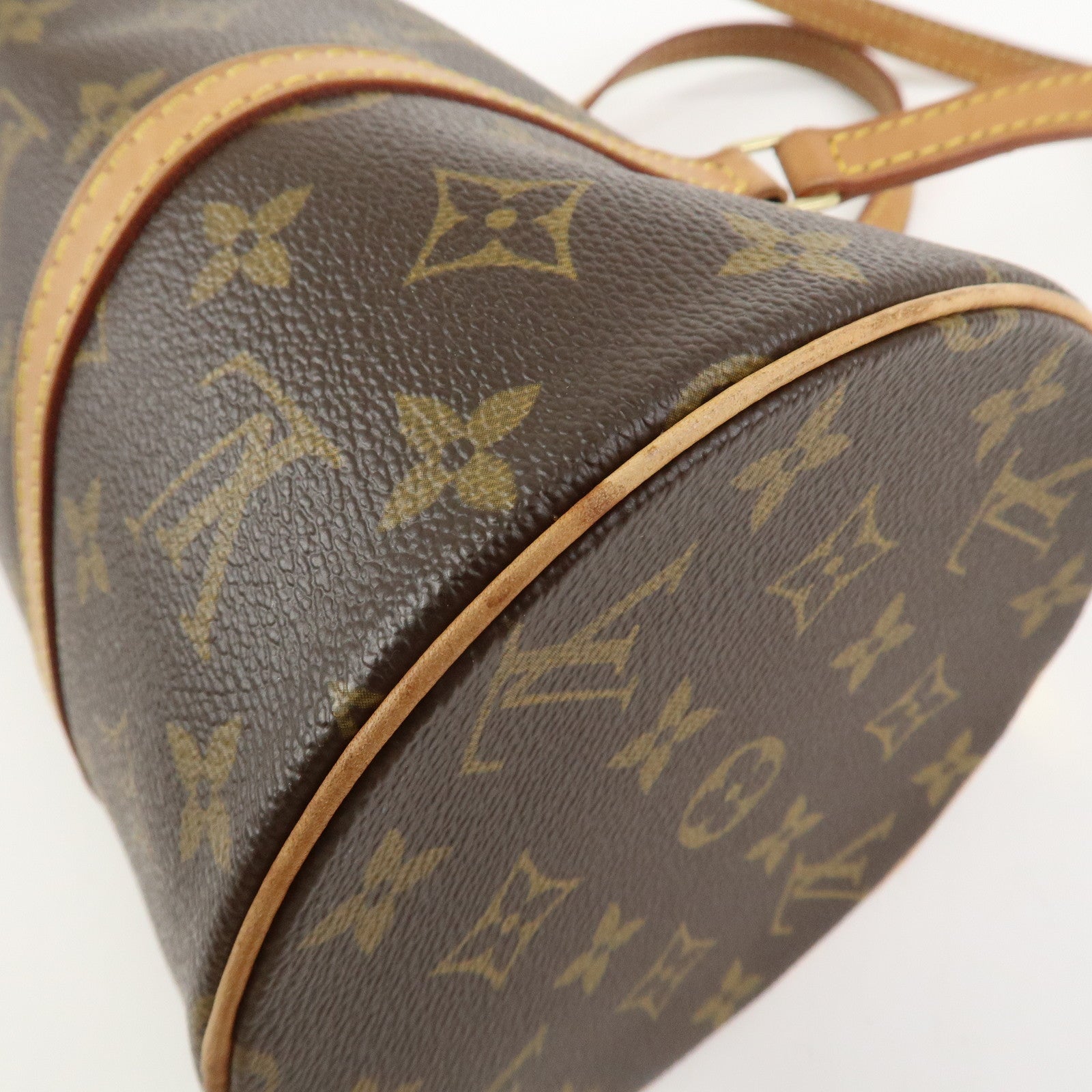 Louis Vuitton Monogram Papillon 30 Hand Bag Brown M51385