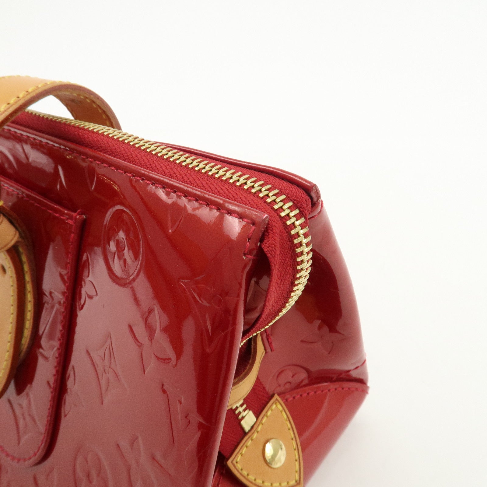 Louis Vuitton Vernis Rosewood Avenue Hand Bag Pomme D'Amour M93507