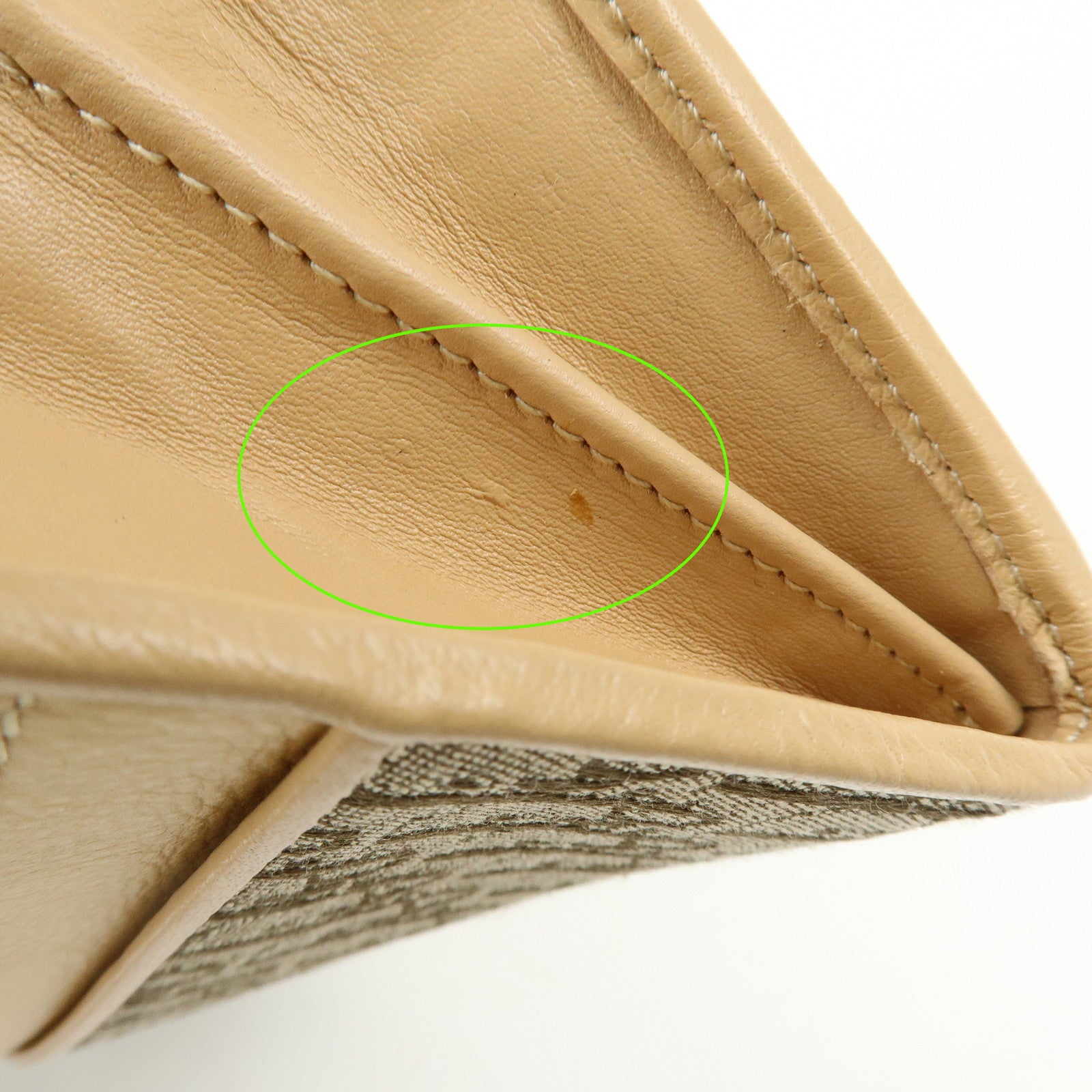 Christian Dior Trotter Jaquard Canvas Leather Long Wallet Brown