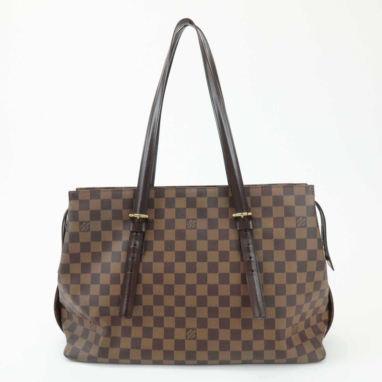 Louis Vuitton Damier Ebene Chelsea Canvas Shoulder Bag N51119