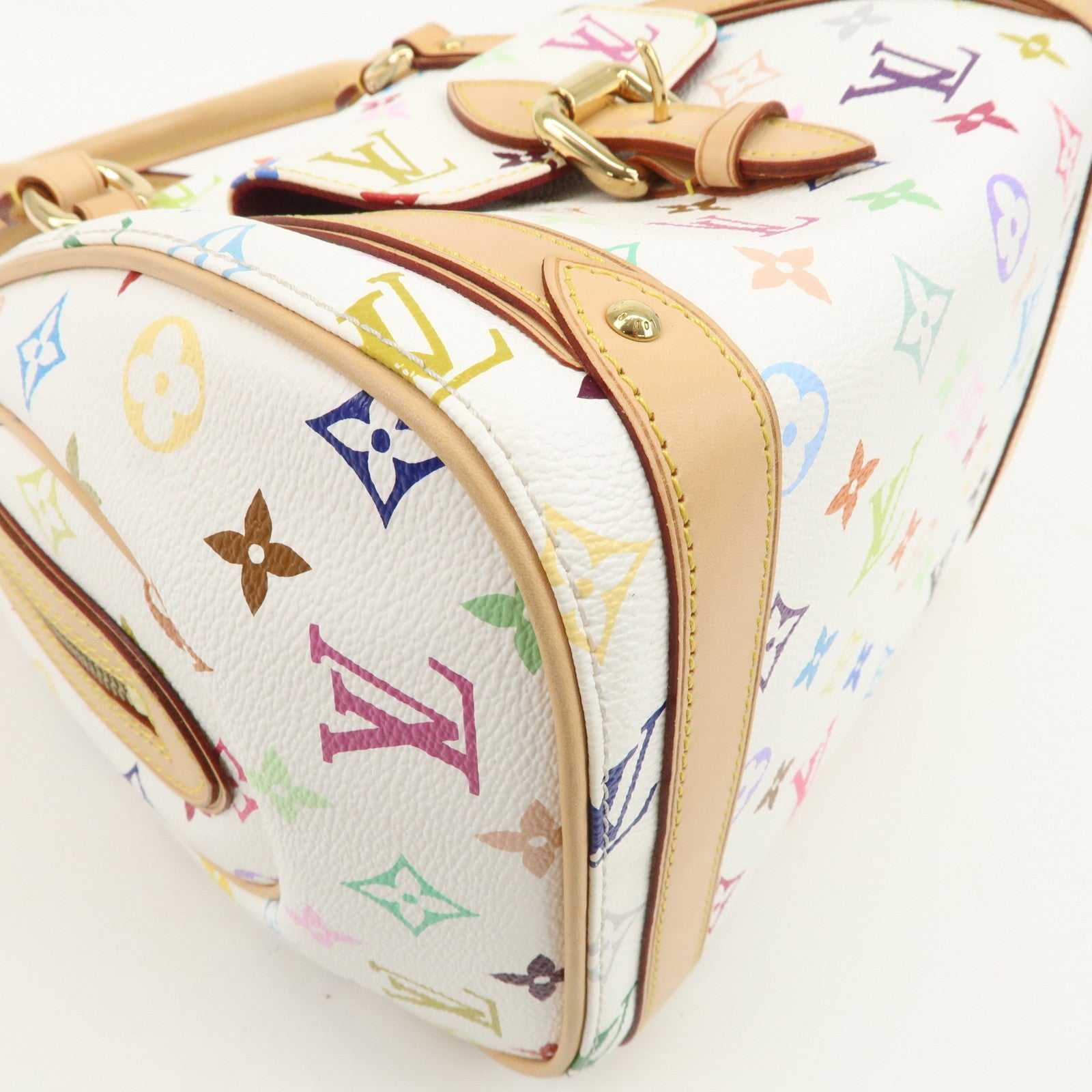 Louis Vuitton Monogram Multicolor Priscilla Hand Bag Blanc M40096