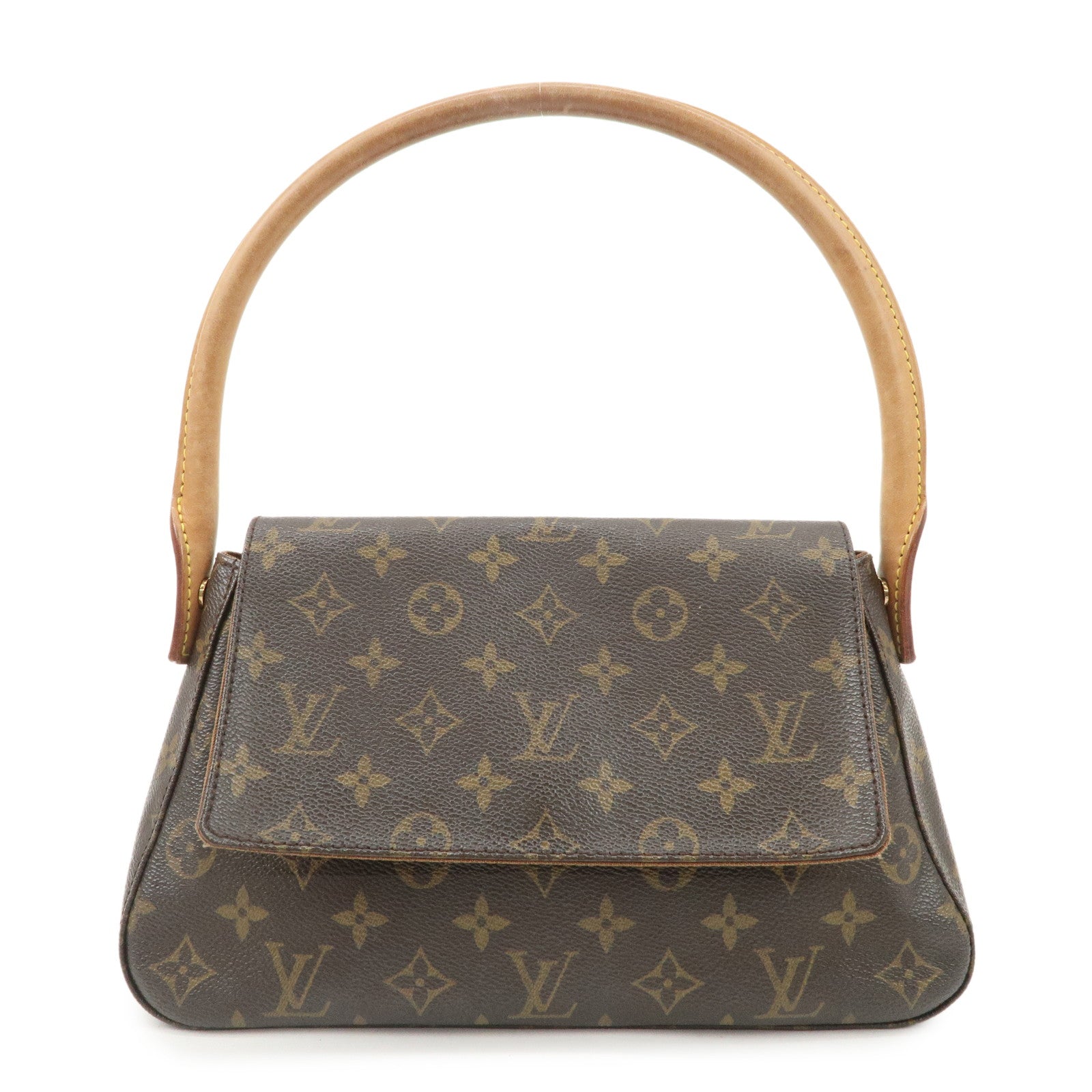 Louis Vuitton Monogram Mini Looping Shoulder Bag Hand Bag M51147 Used