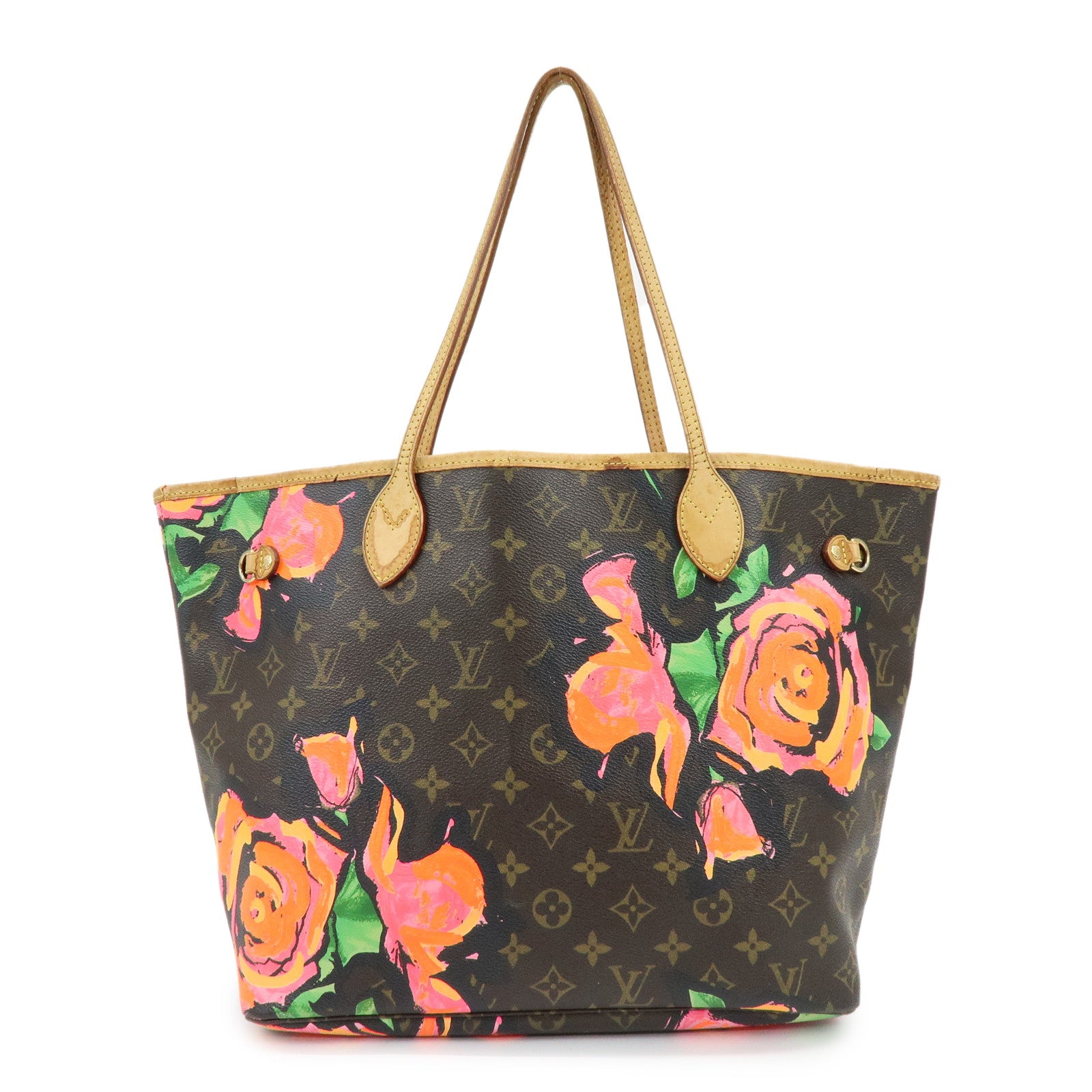 Louis Vuitton Monogram Rose Neverfull MM Tote Shoulder Bag M48613