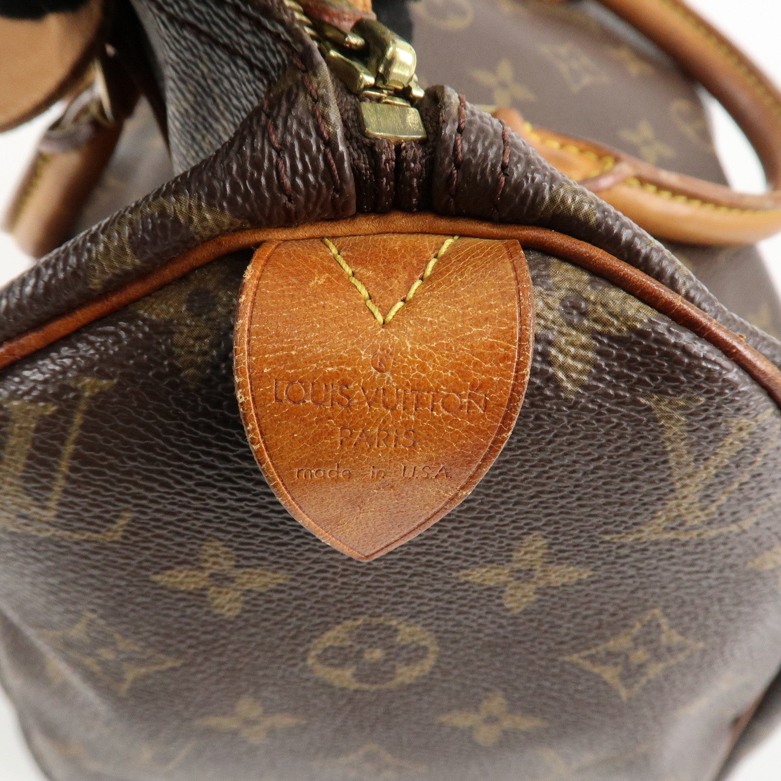 Louis Vuitton Monogram Speedy 30 Boston Bag Hand Bag Brown M41526 Used