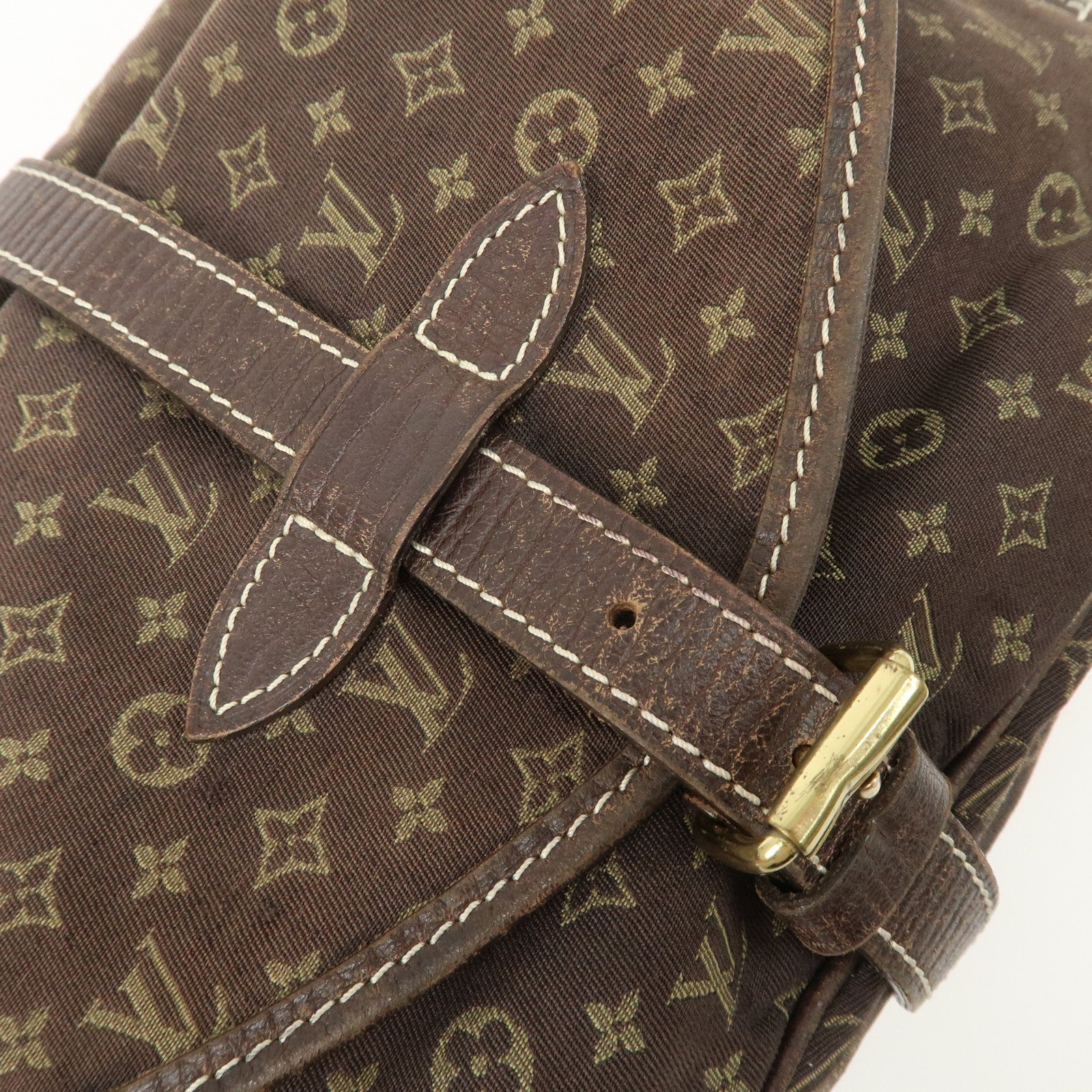 Louis Vuitton Monogram Mini Saumur 30 Hand Bag Brown Canvas Ｍ95227 Used