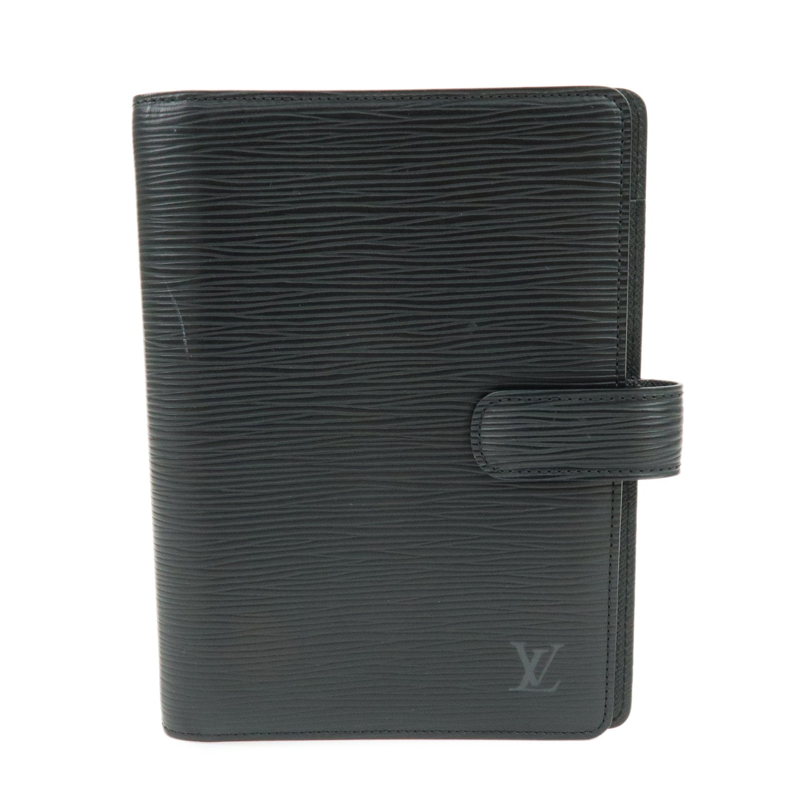 Louis Vuitton Epi Agenda MM Planner Cover Noir Black R20202