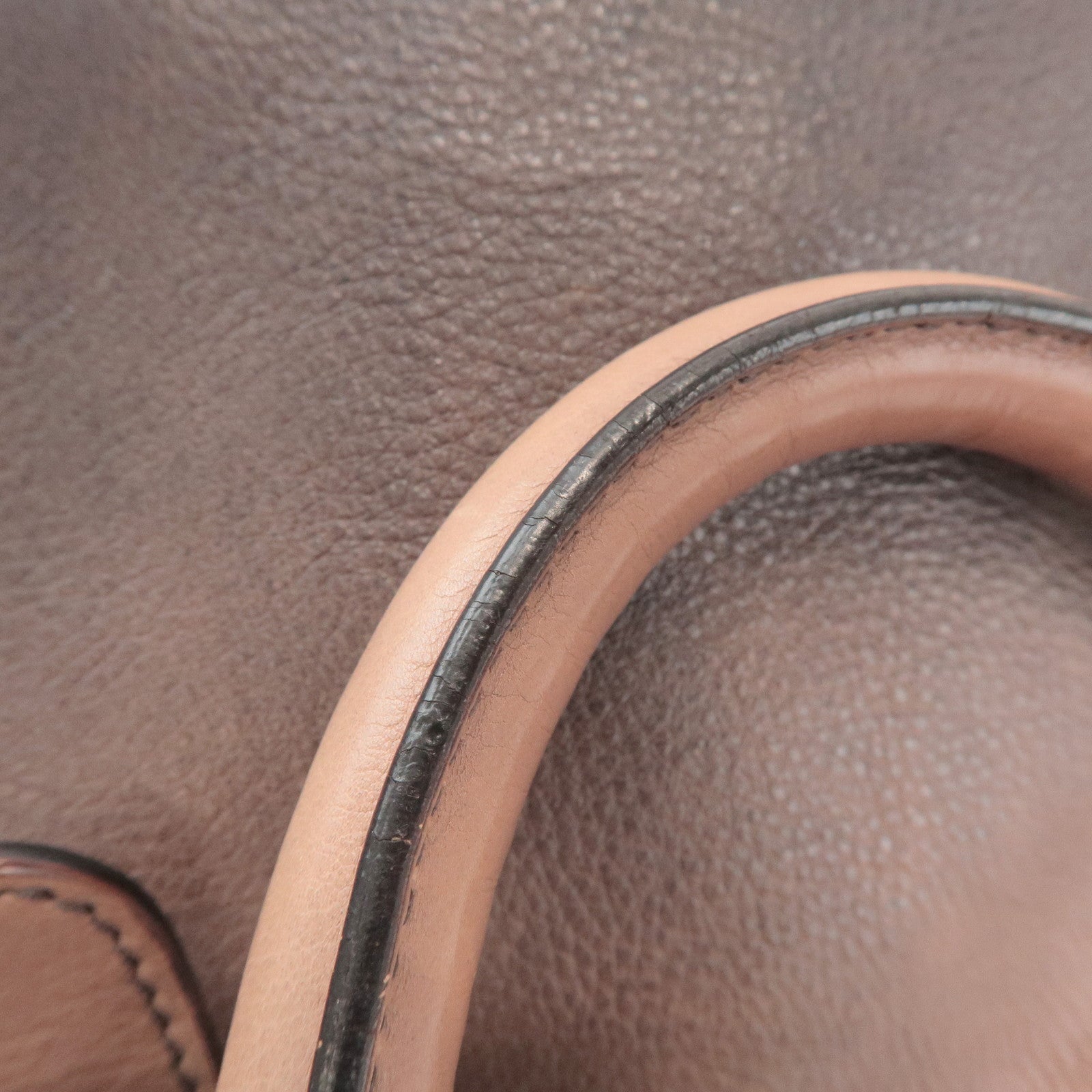 PRADA Leather 2Way Bag Hand Bag Shoulder Bag Brown BN1592