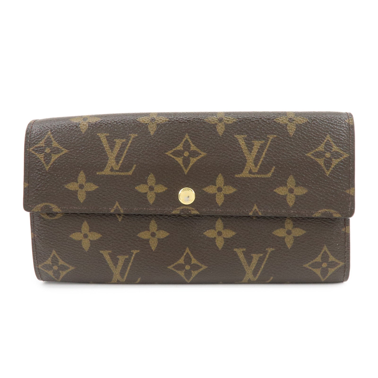 Louis Vuitton Monogram Portefeuille Sarah Long Wallet Brown M61734