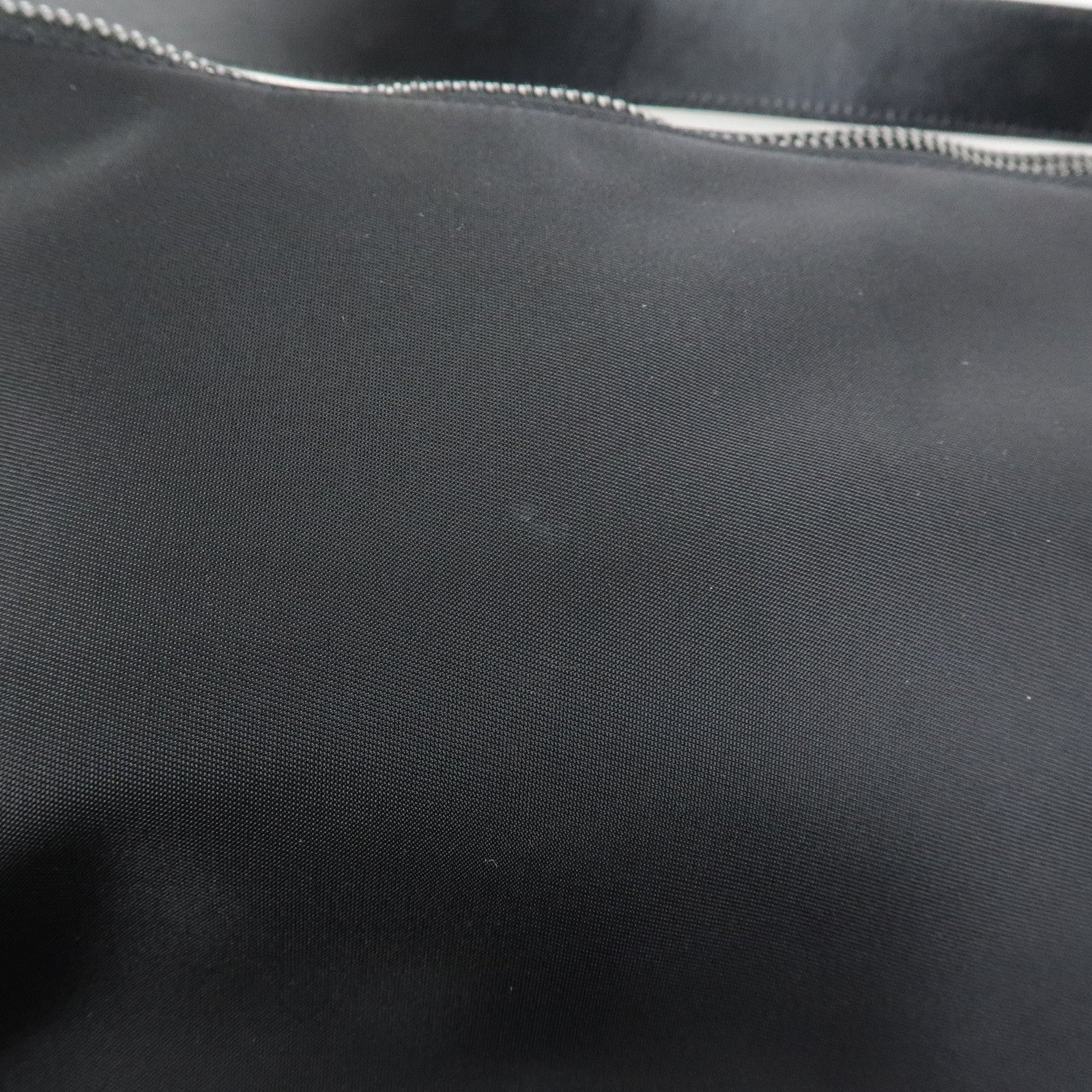 FENDI Logo Nylon Leather Shoulder Bag Hand Bag Black