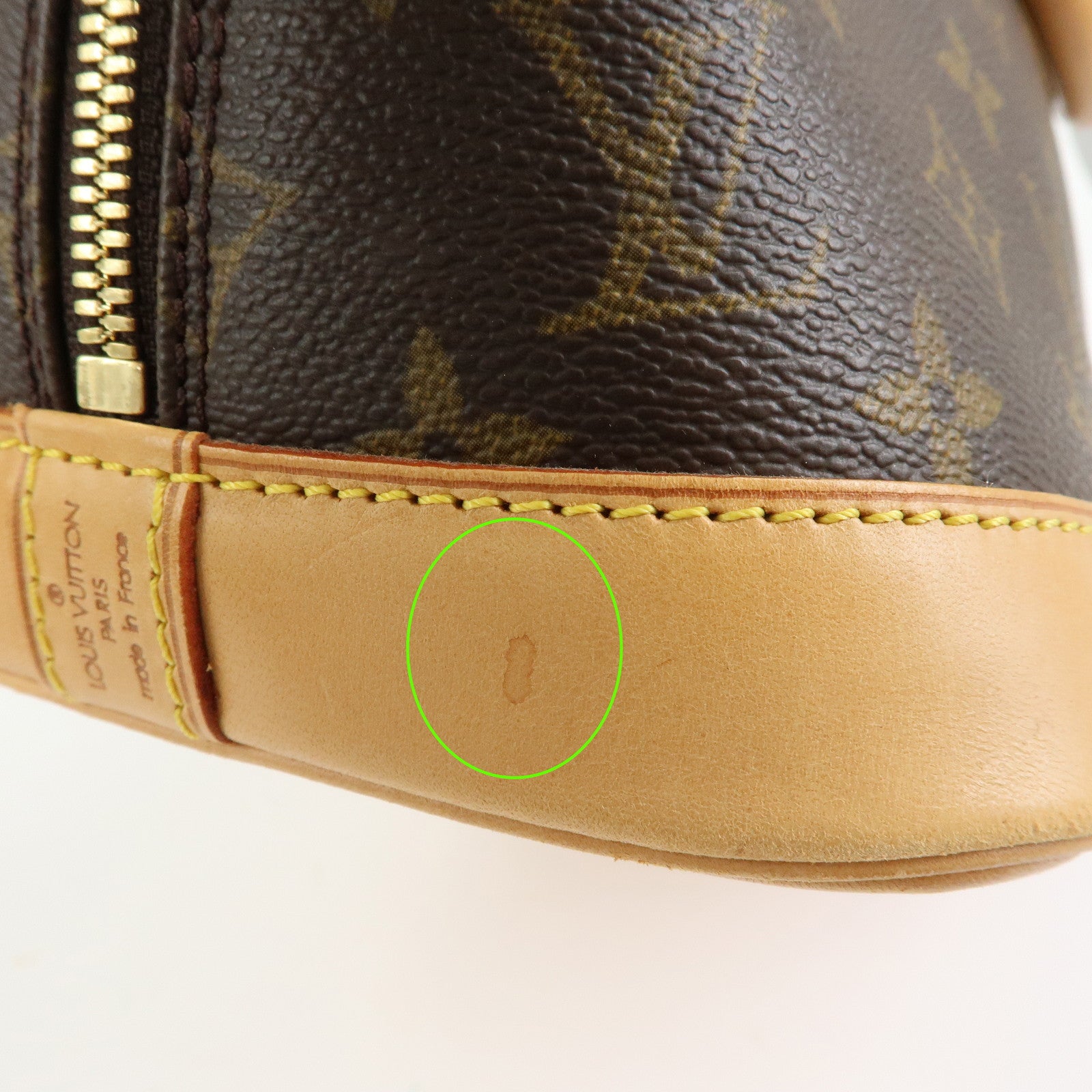 Louis Vuitton Monogram Alma Hand Bag Brown M51130