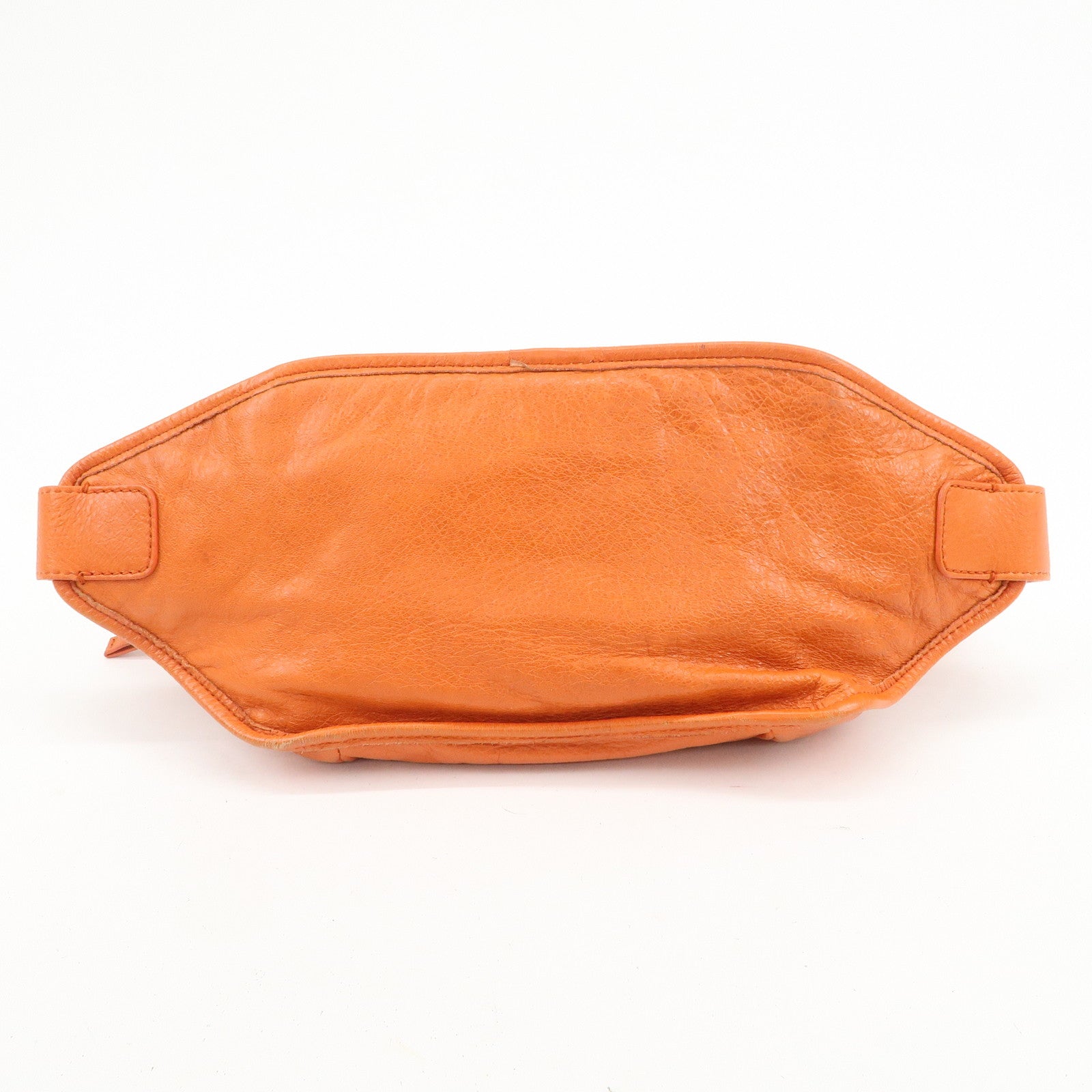 BALENCIAGA Neo Lift Leather Body Bag Crossbody Bag Orange 341628