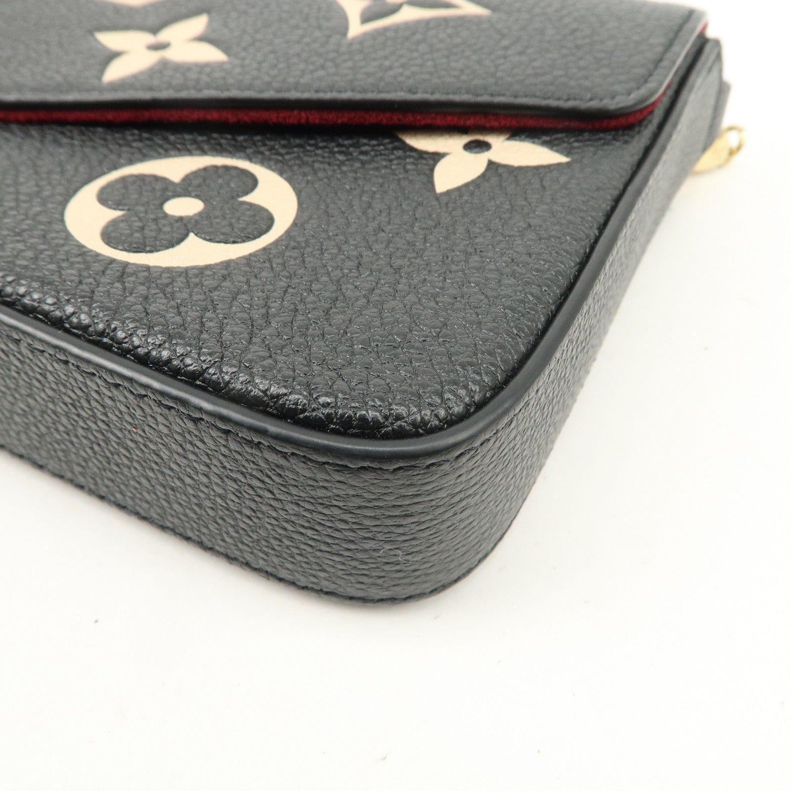 Louis Vuitton Monogram Empreinte Pochette Félicie Black M82479 Used