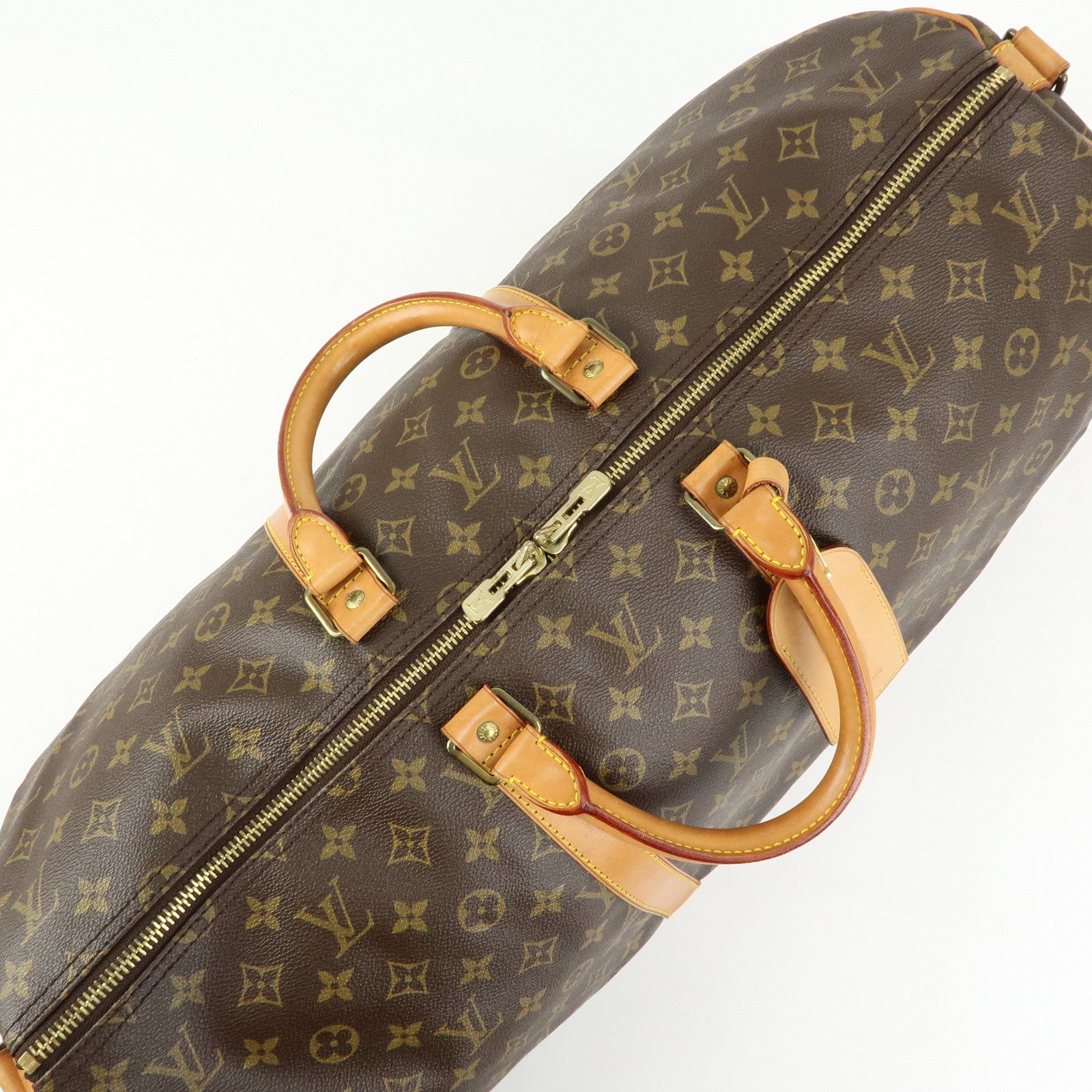 Louis Vuitton Monogram Keep All Bandouliere 55 Boston Bag M41414