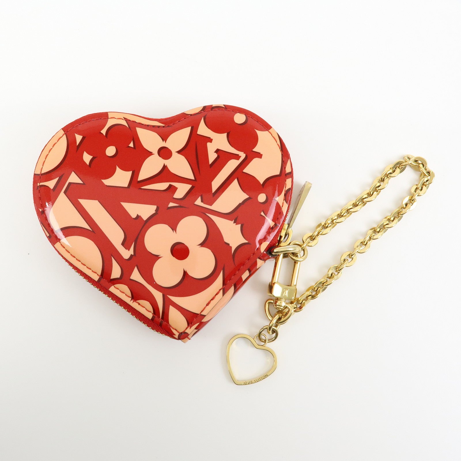 Louis Vuitton Sweet Monogram Vernis Portemonnaie Coeur Pink M90133