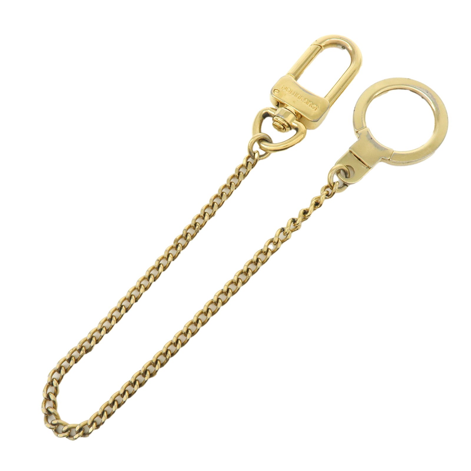 Louis Vuitton Chenne Ano Cles Key Chain Key Charm Gold M58021