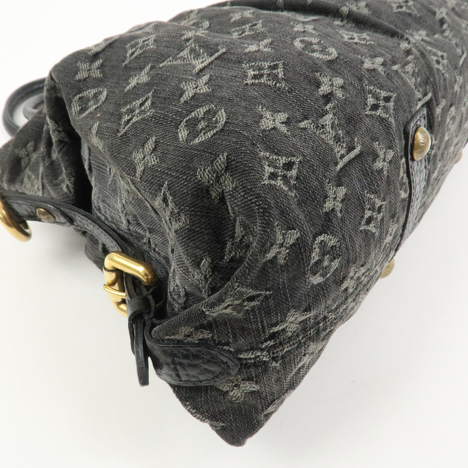 Louis Vuitton Monogram Denim Neo Cabby MM 2Way Bag Noir M95351