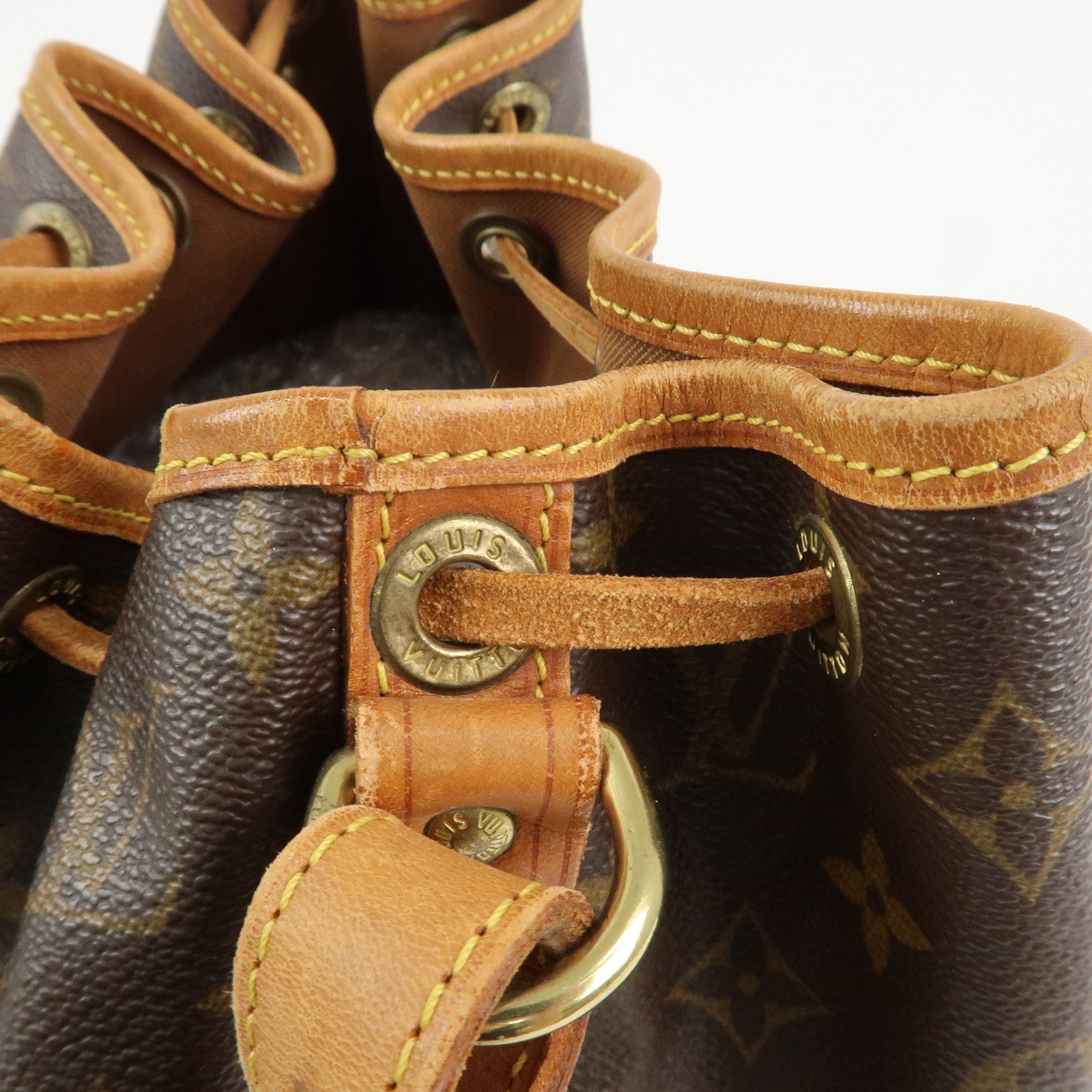 Louis Vuitton Monogram Petit Noe Shoulder Bag Brown M42226