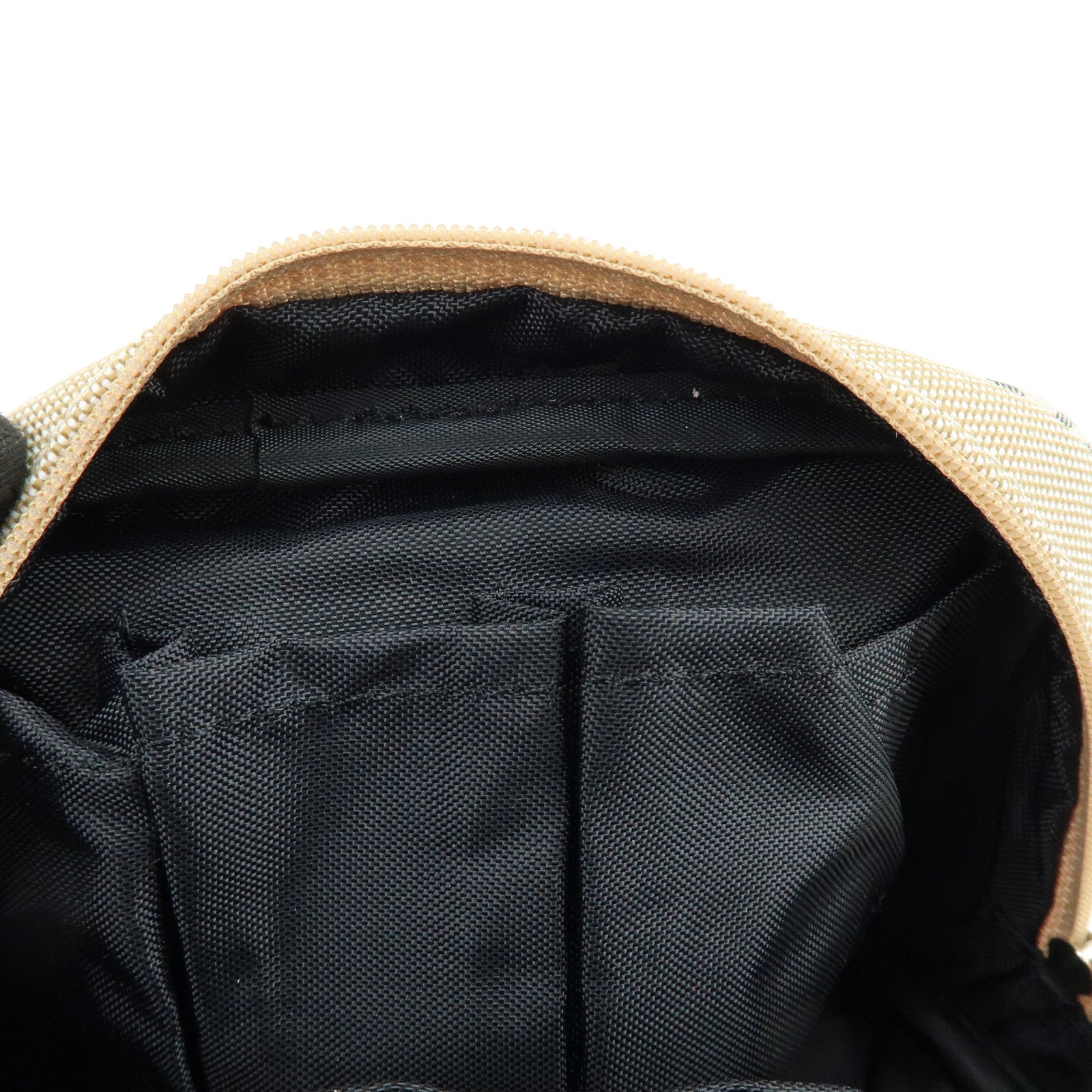 BURBERRY Set of 2 Canvas Pouch Cosmetic Case Beige Navy