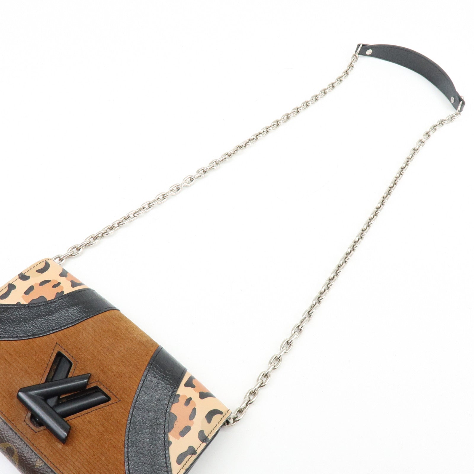 Louis Vuitton Monogram Portefeuille Twist Chain Shoulder Bag M51832