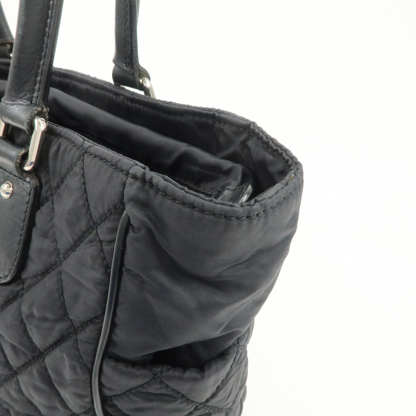 CHANEL Paris New York Nylon Leather Tote Bag Shoulder Bag A33100