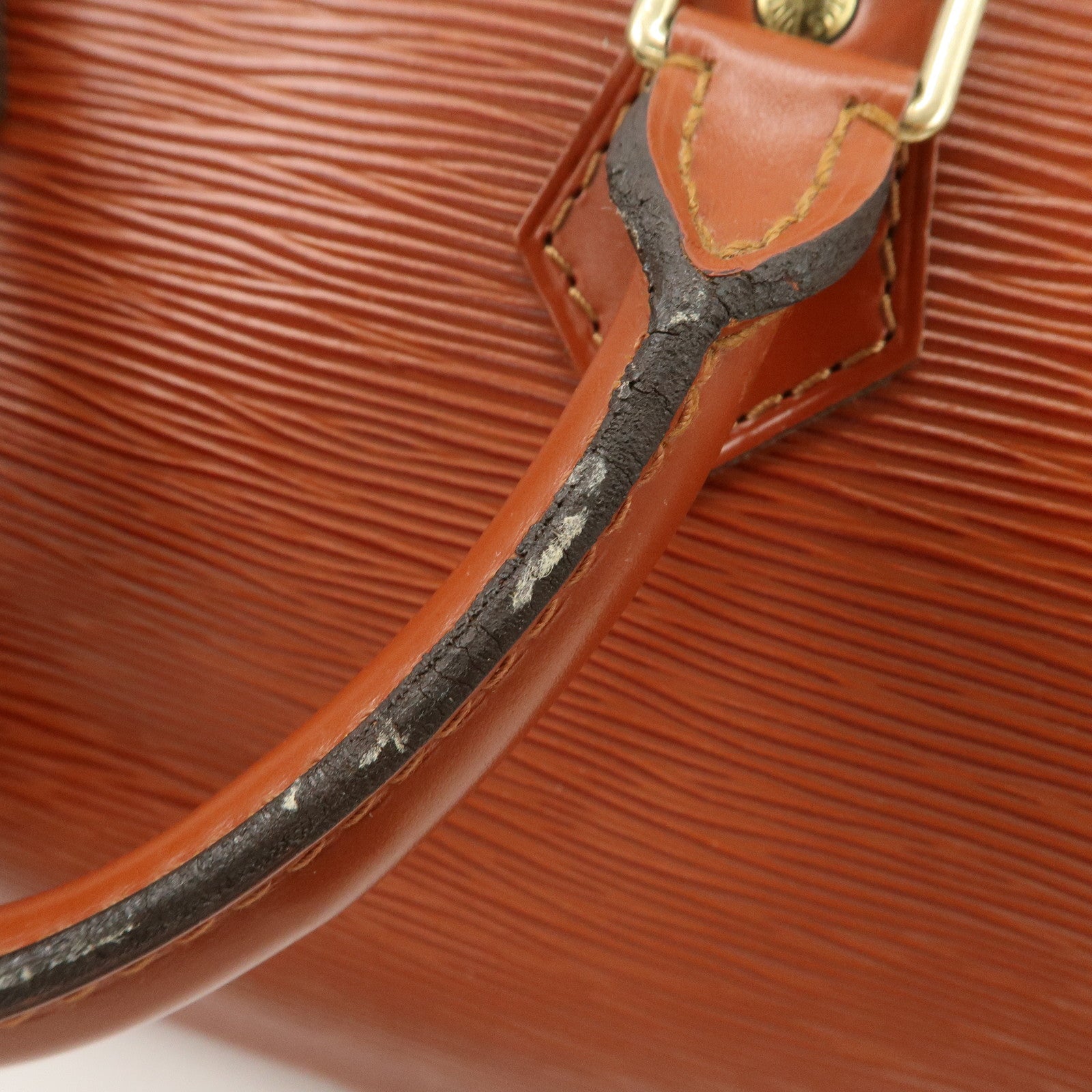 Louis Vuitton Epi Speedy 25 Hand Boston Bag Kenya Brown M43013 Used