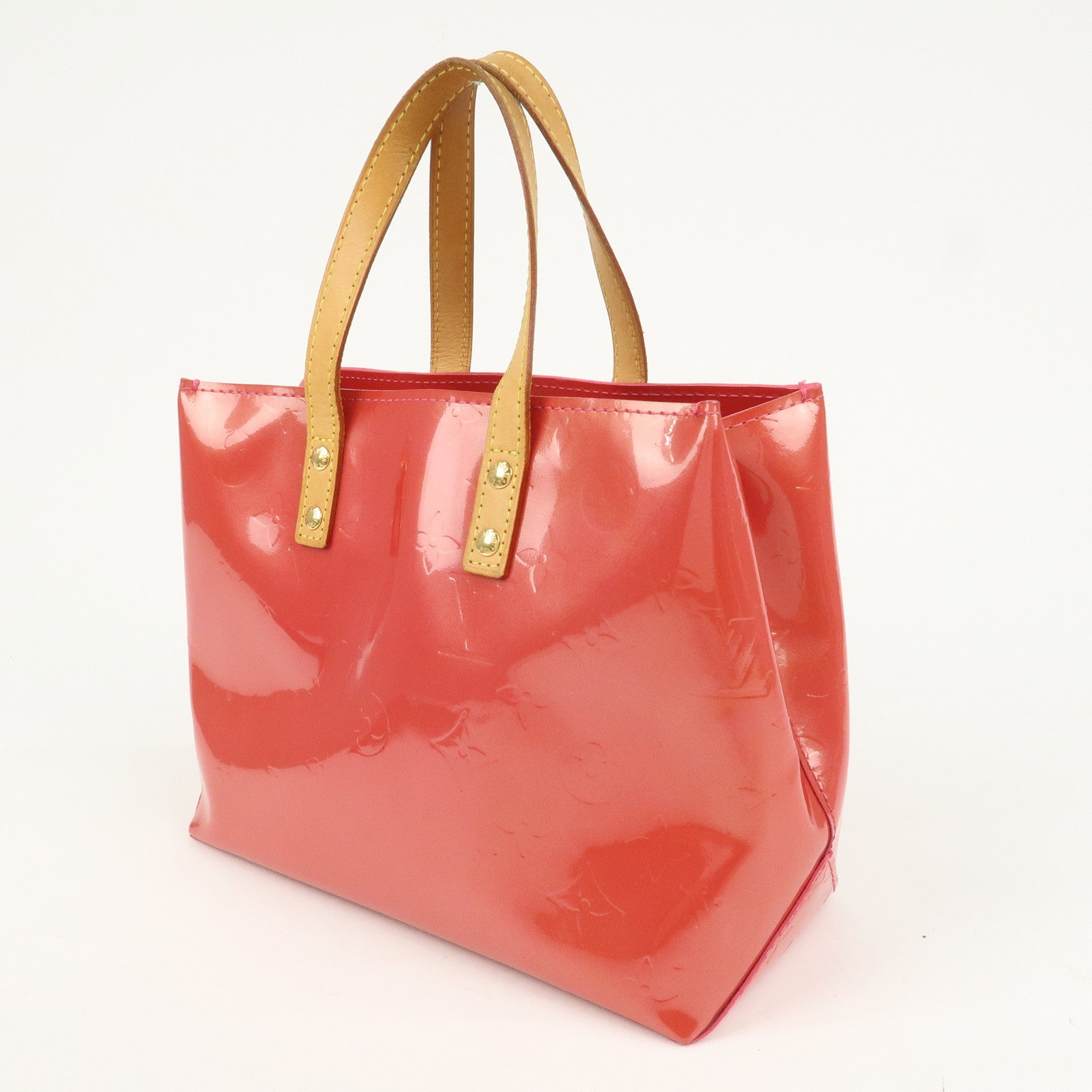Louis Vuitton Monogram Vernis Lead PM Hand Bag Framboise M9132F