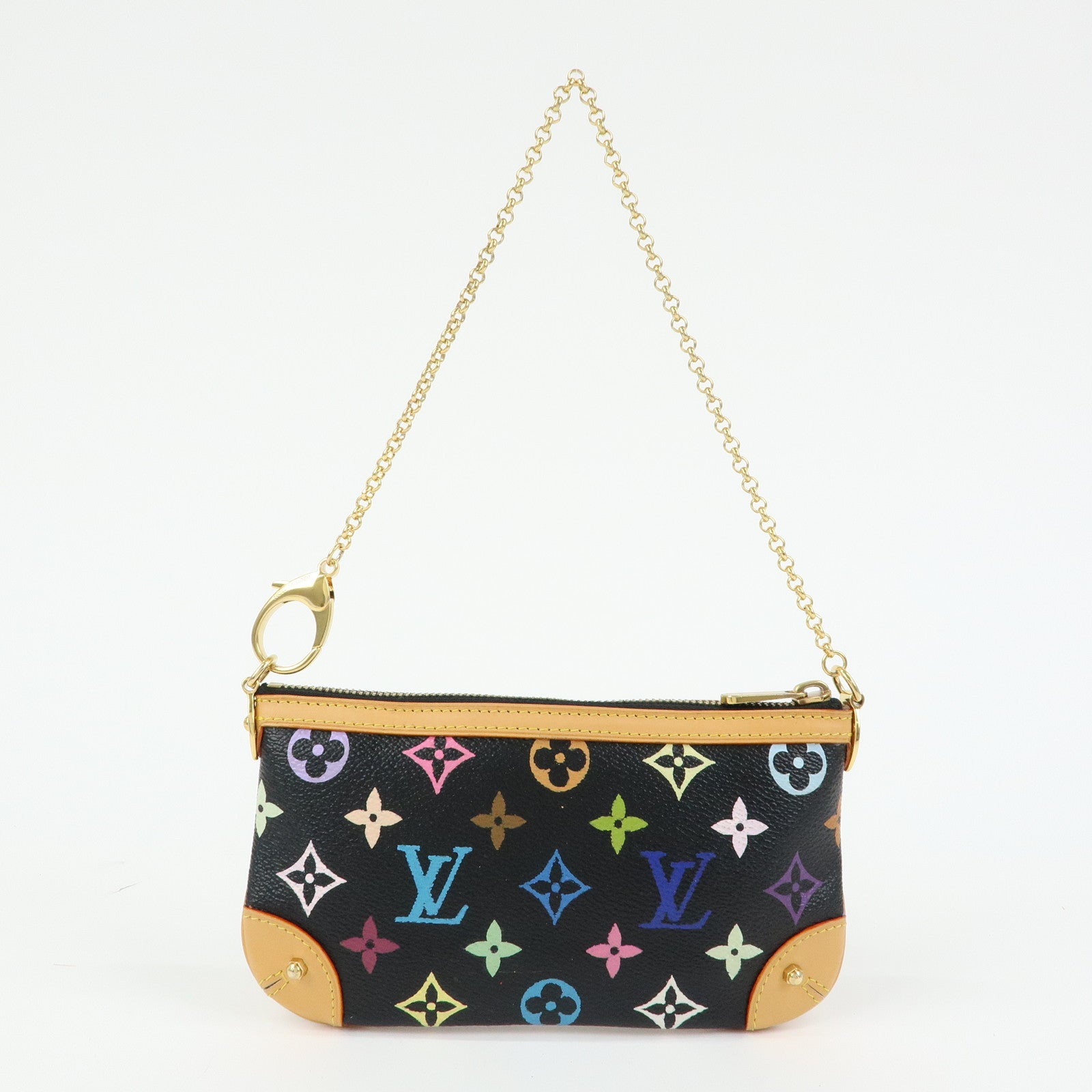 Louis Vuitton Monogram Multi Color Pochette Milla MM Noir M60097