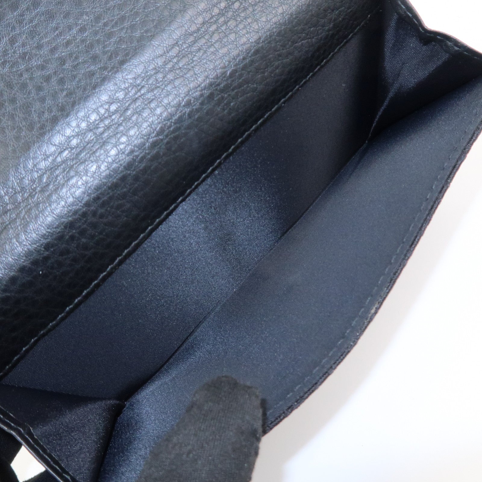 Christian Dior Trotter Canvas Leather Long Wallet Black