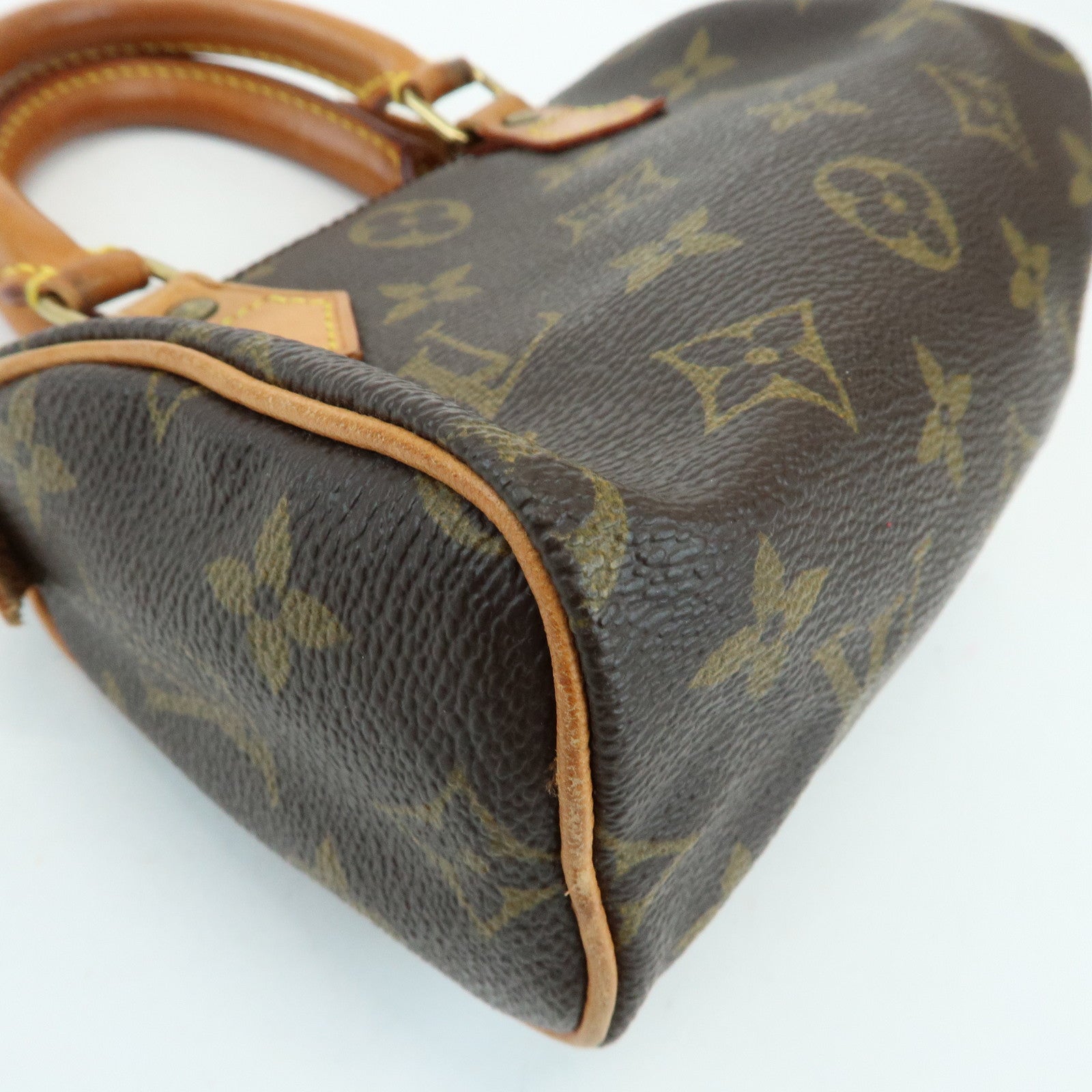 Louis Vuitton Monogram Mini Speedy Hand Shoulder Bag Brown M41534