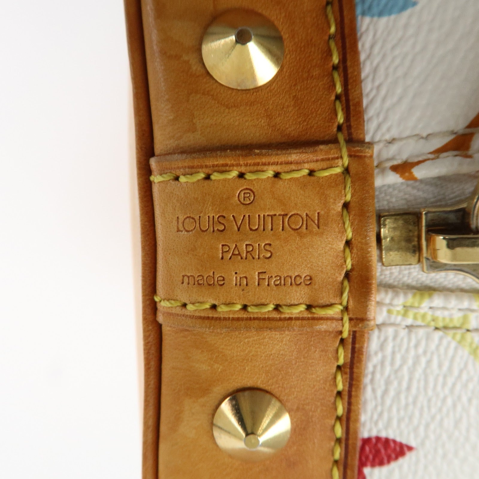 Louis Vuitton Monogram Multicolor Alma Hand Bag Blanc M92647