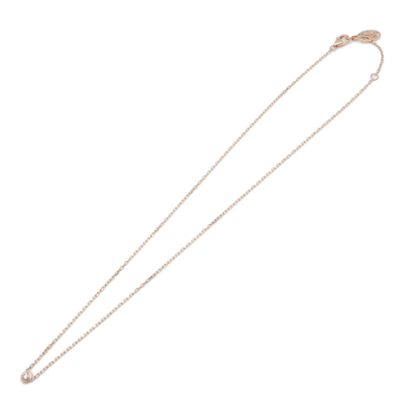 Cartier Diamants Legers Necklace SM Diamond D'amour 0.09ct 750PG