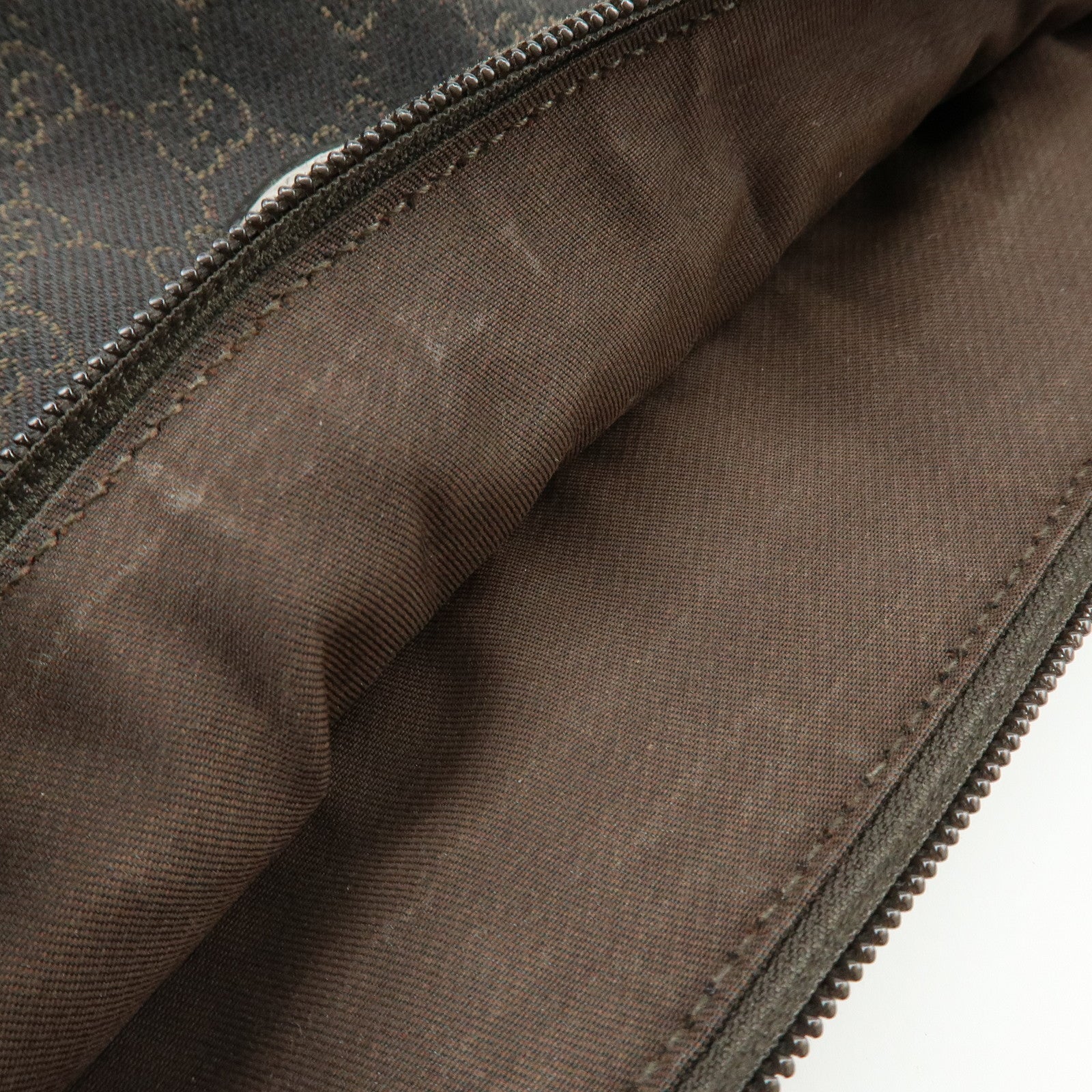 GUCCI Abbey GG Canvas Leather Shoulder Crossbody Bag Brown 265691