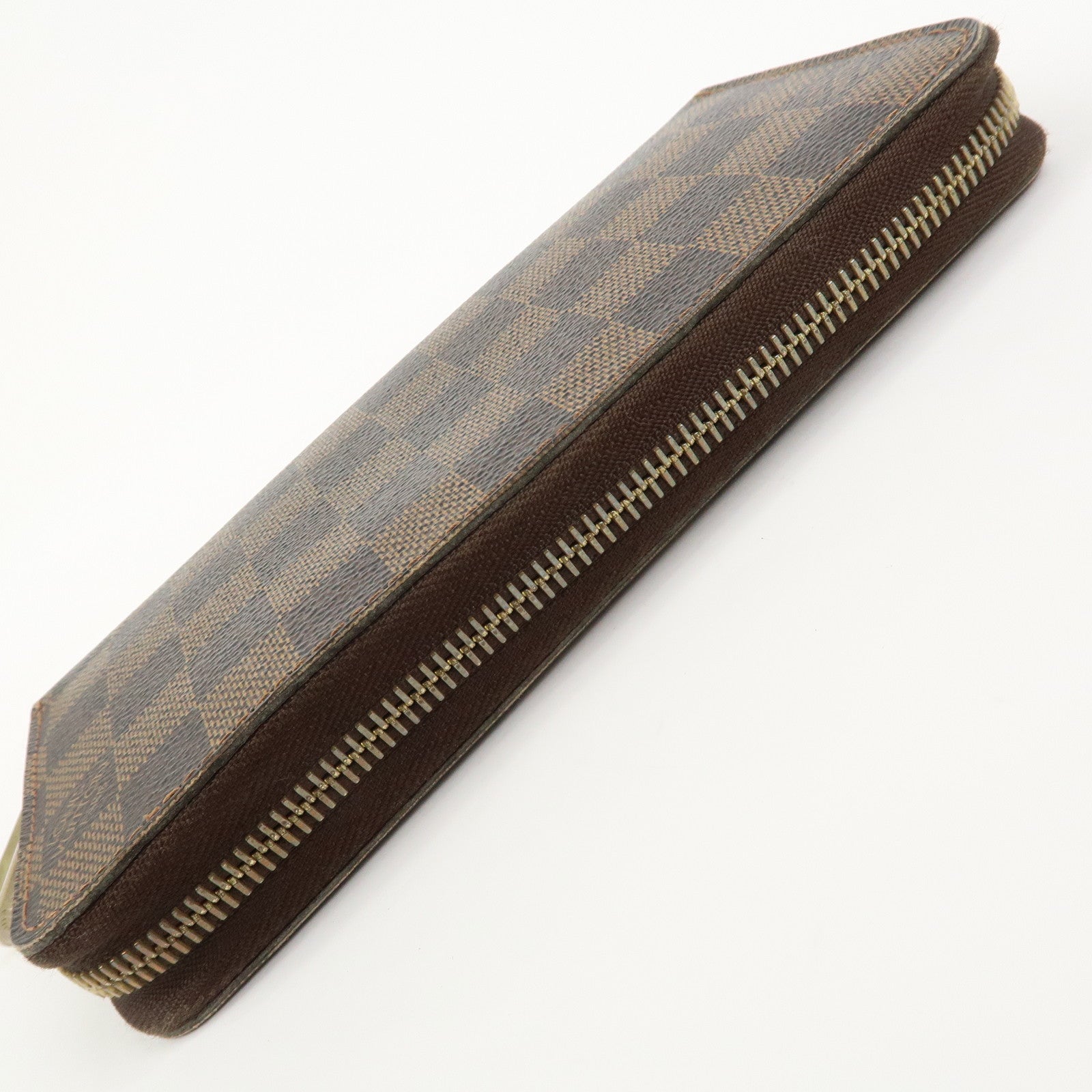 Louis Vuitton Damier Zippy Round Wallet Old Style Brown N60015