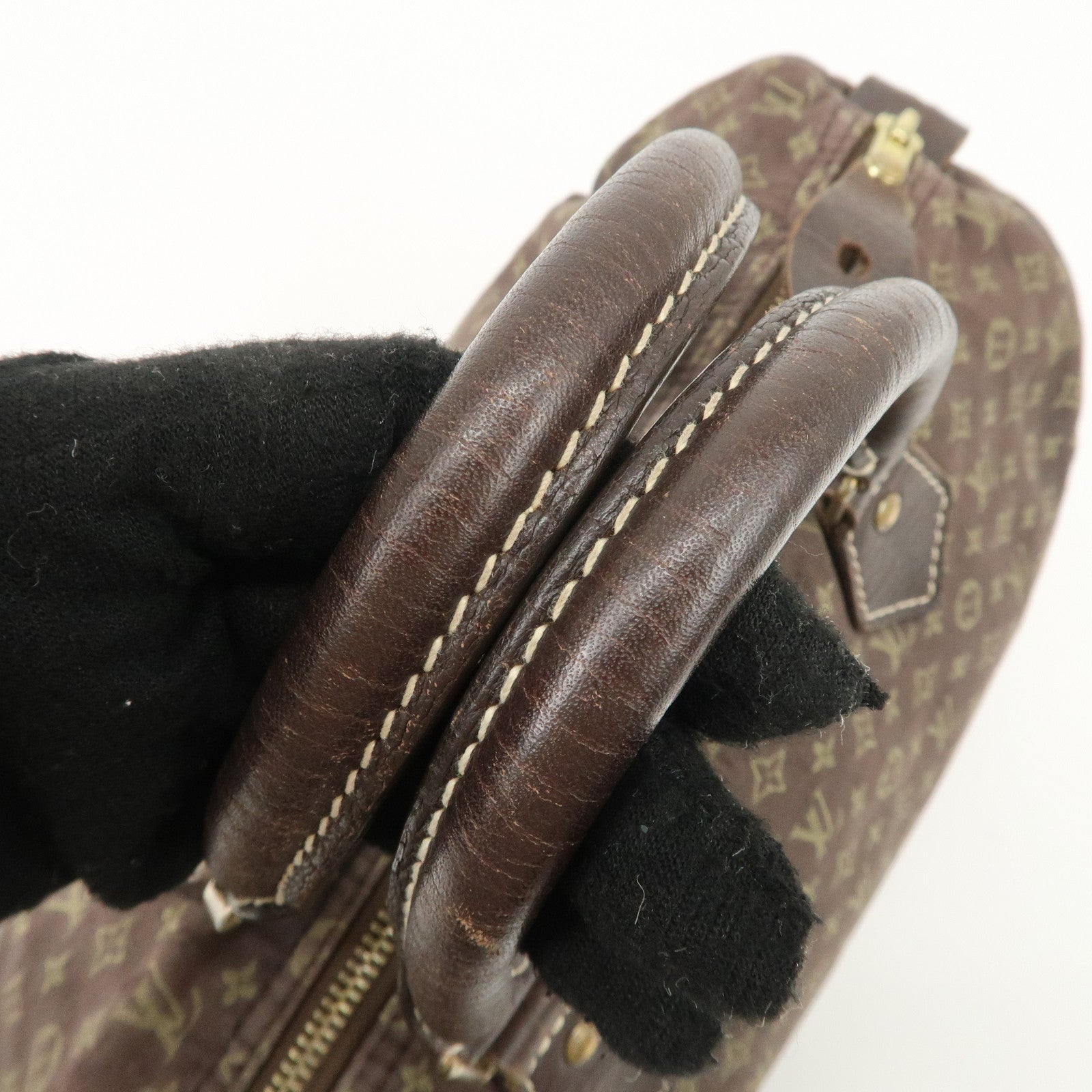 Louis Vuitton Monogram Mini Lin Speedy 30 Boston Bag Ebene M95224 Used Used