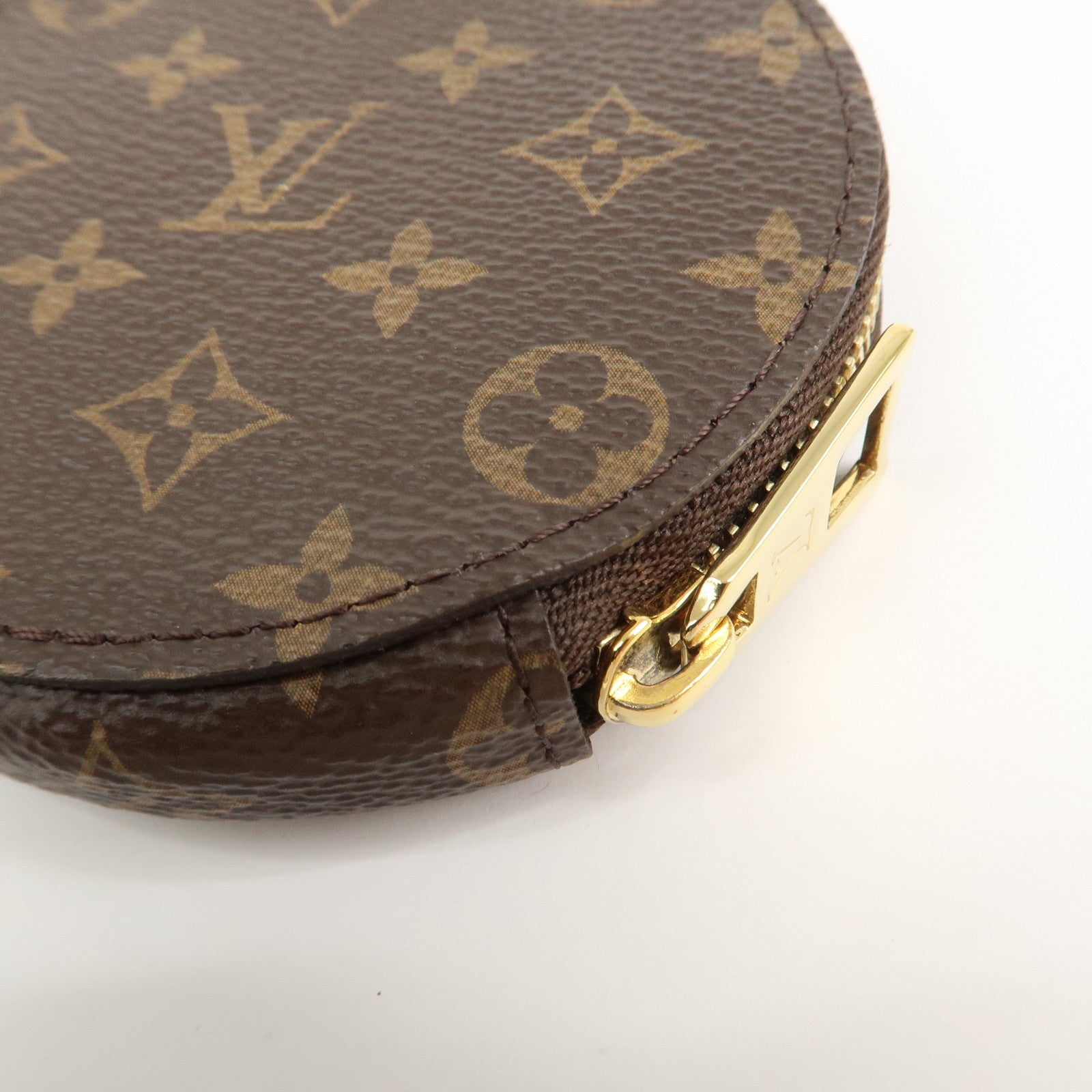 Louis Vuitton Monogram Canvas Coin Case Coin Wallet Brown
