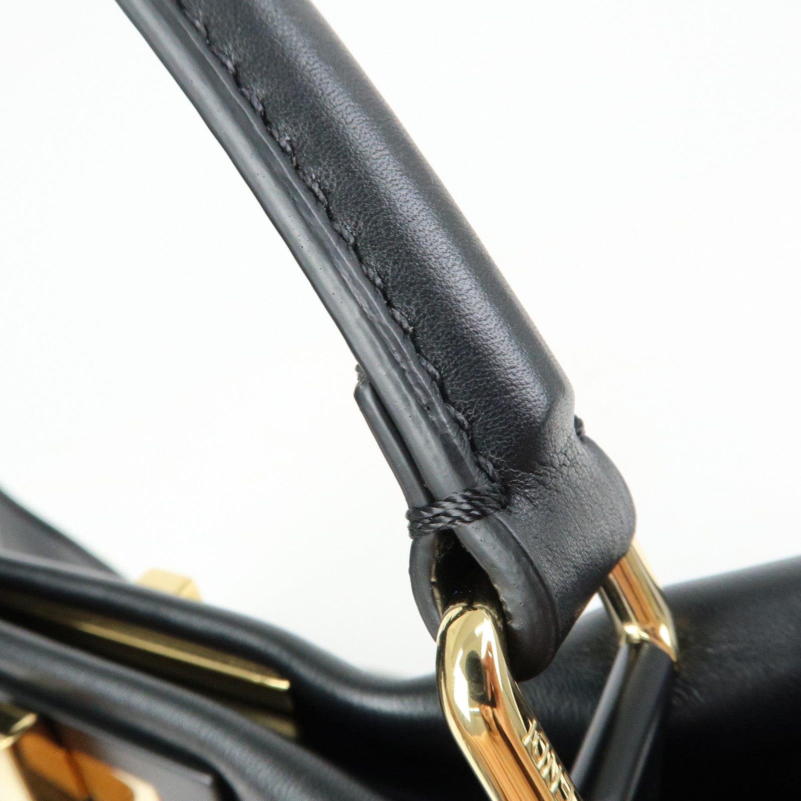 FENDI Peekaoo Calf Leather 2Way Bag Hand Bag Shoulder Bag 8BN290