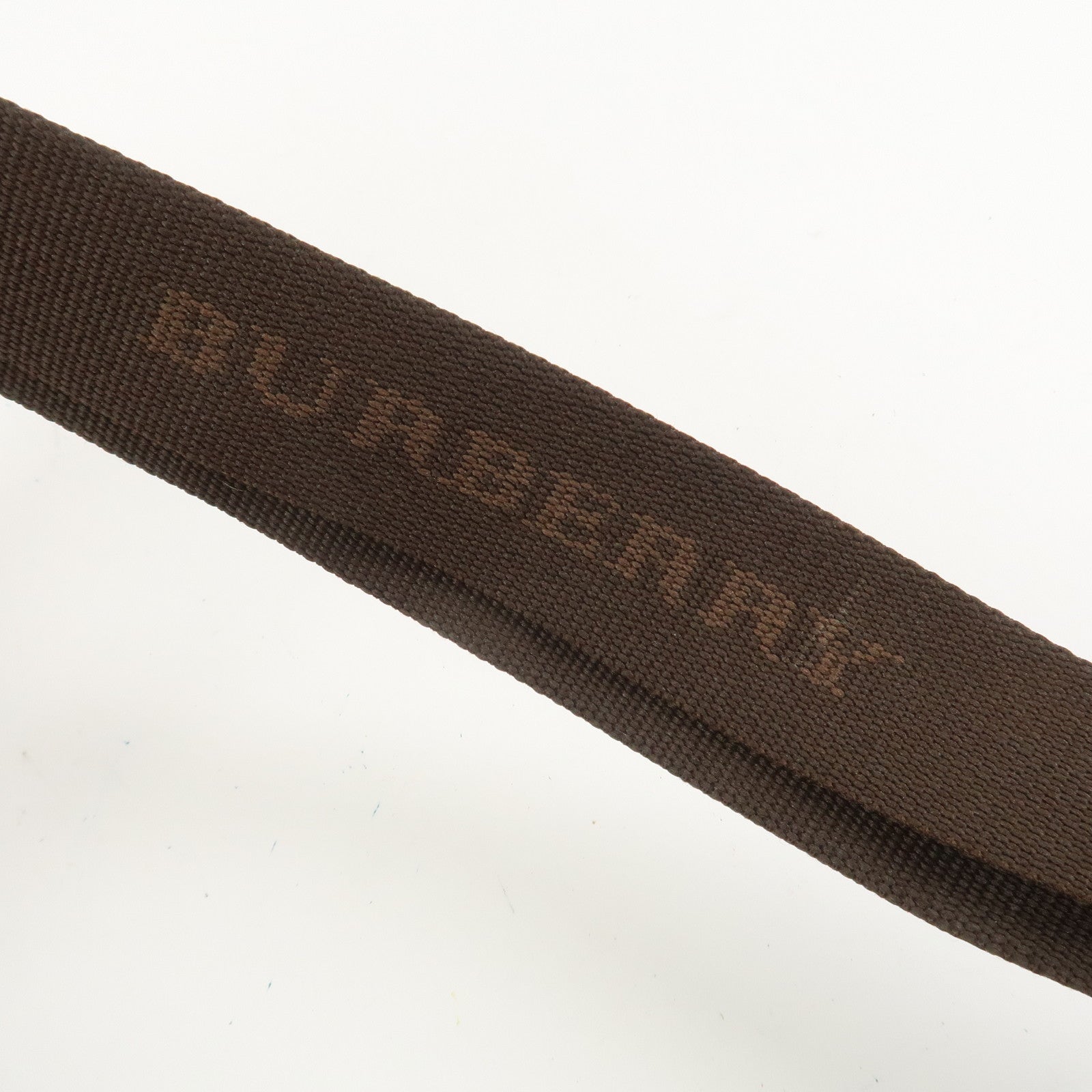 BURBERRY PVC Canvas Leather Shoulder Bag Crossbody Bag Brown