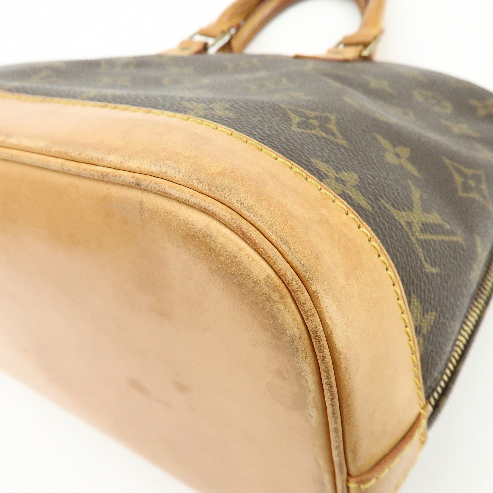 Louis Vuitton Monogram Alma Hand Bag Brown M51130