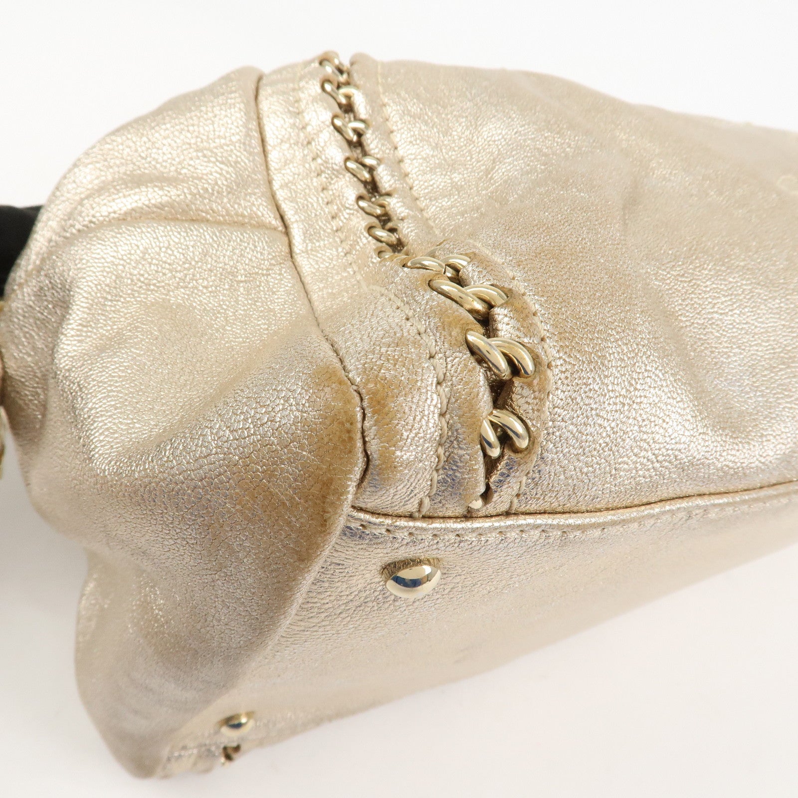 CHANEL Luxury Line COCO Mark Leather Boston Bag Shoulder Bag A31405